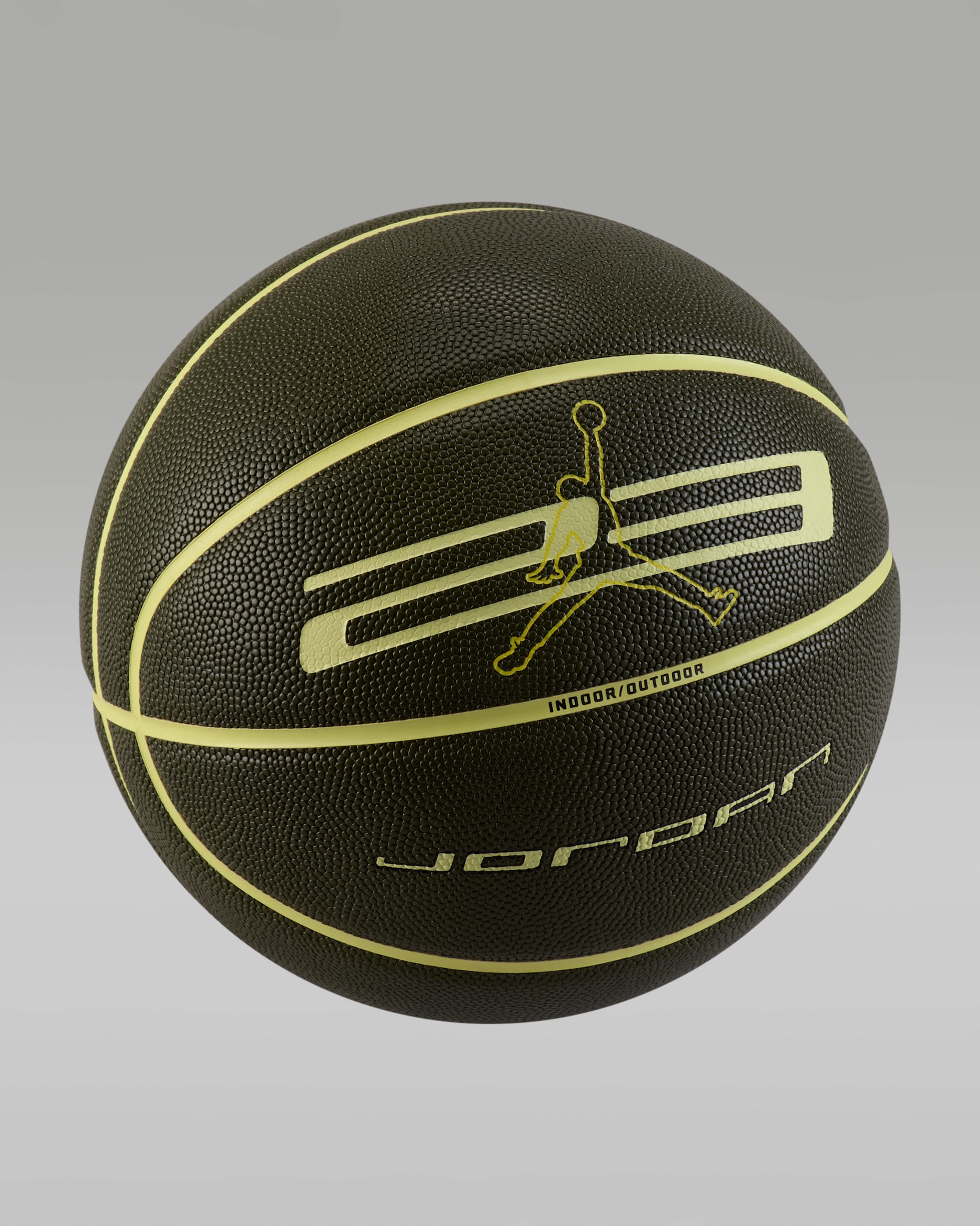 Jordan Ultimate 2.0 8P Pilota de bàsquet (desinflada) - Cargo Khaki/Luminous Green/Negre/Luminous Green