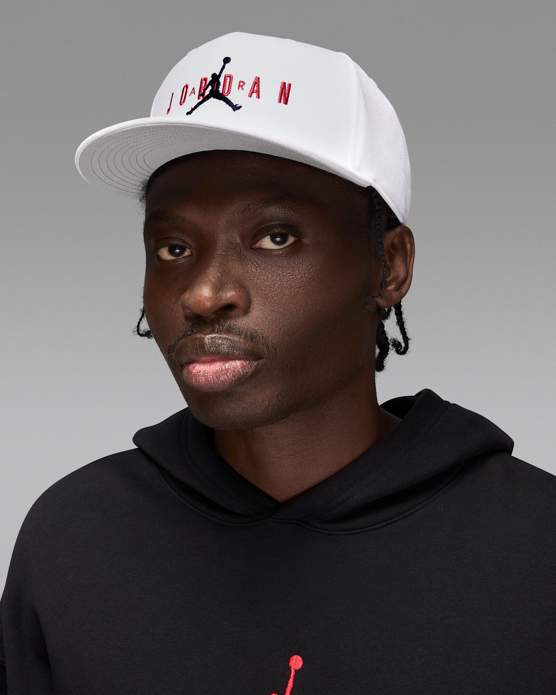 Jordan Pro Structured Hat - White/Light Smoke Grey/Black