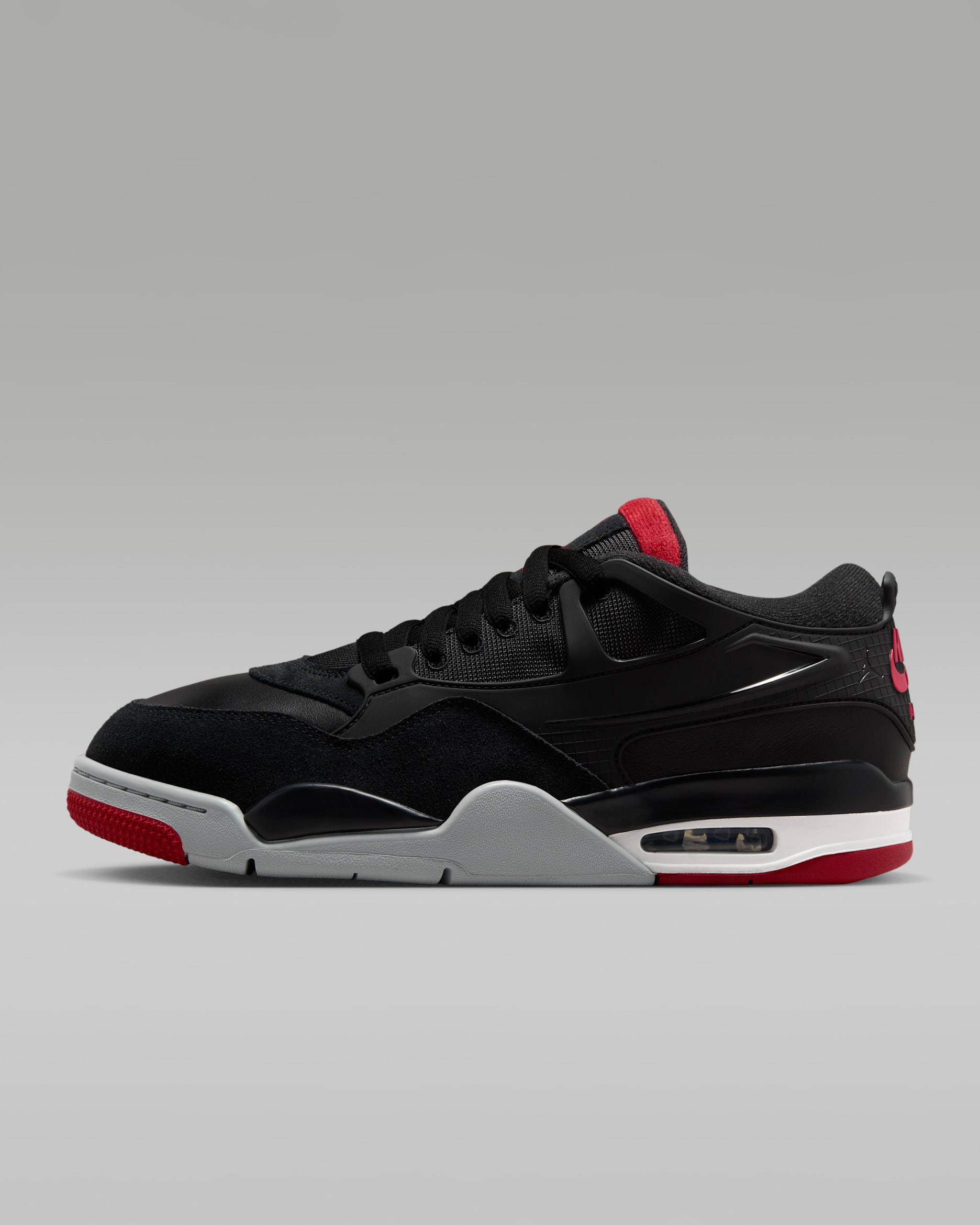 Air Jordan 4 RM Men's Shoes - Black/Wolf Grey/White/Varsity Red