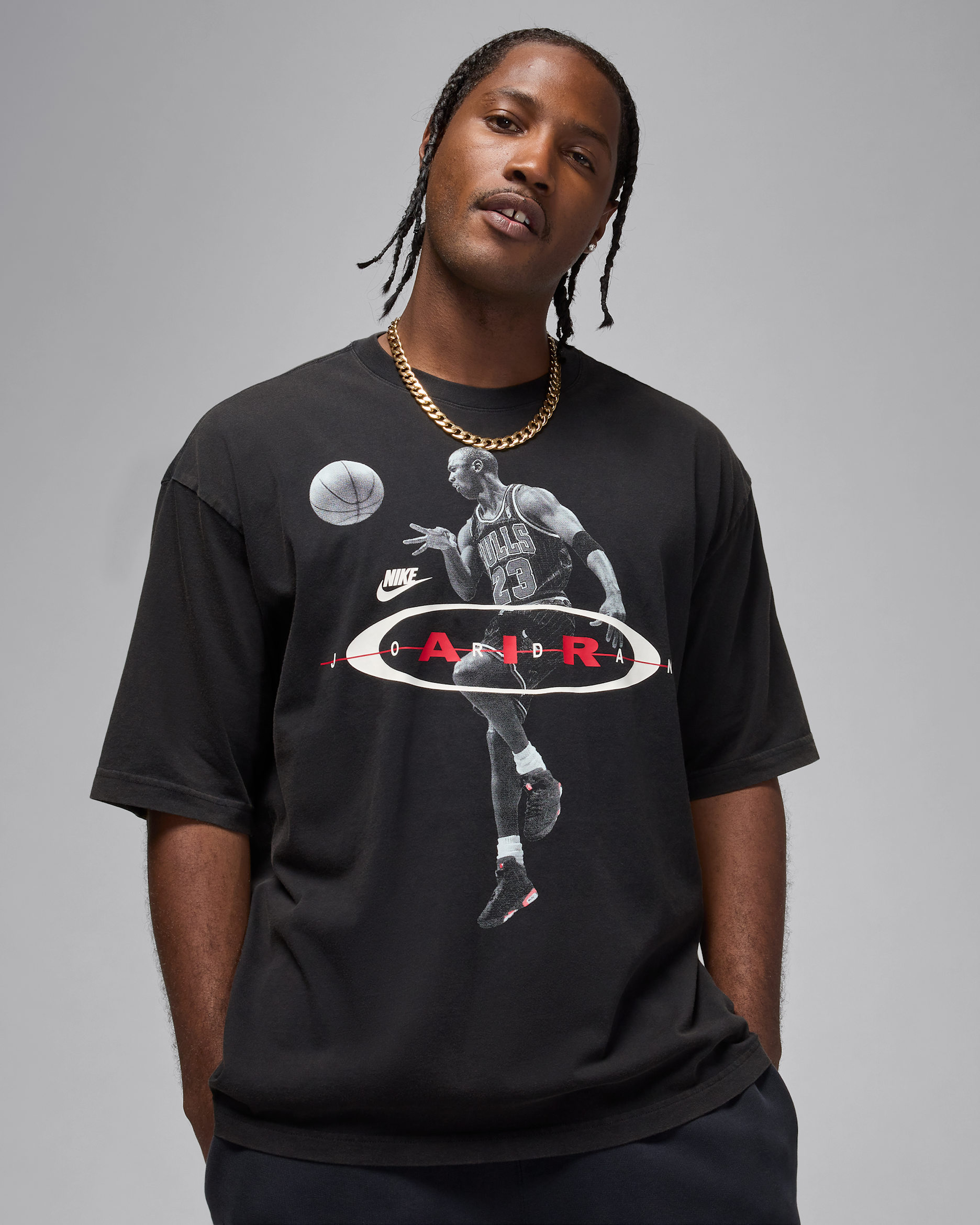 Jordan Brooklyn T-Shirt (Herren) - Schwarz/Weiß