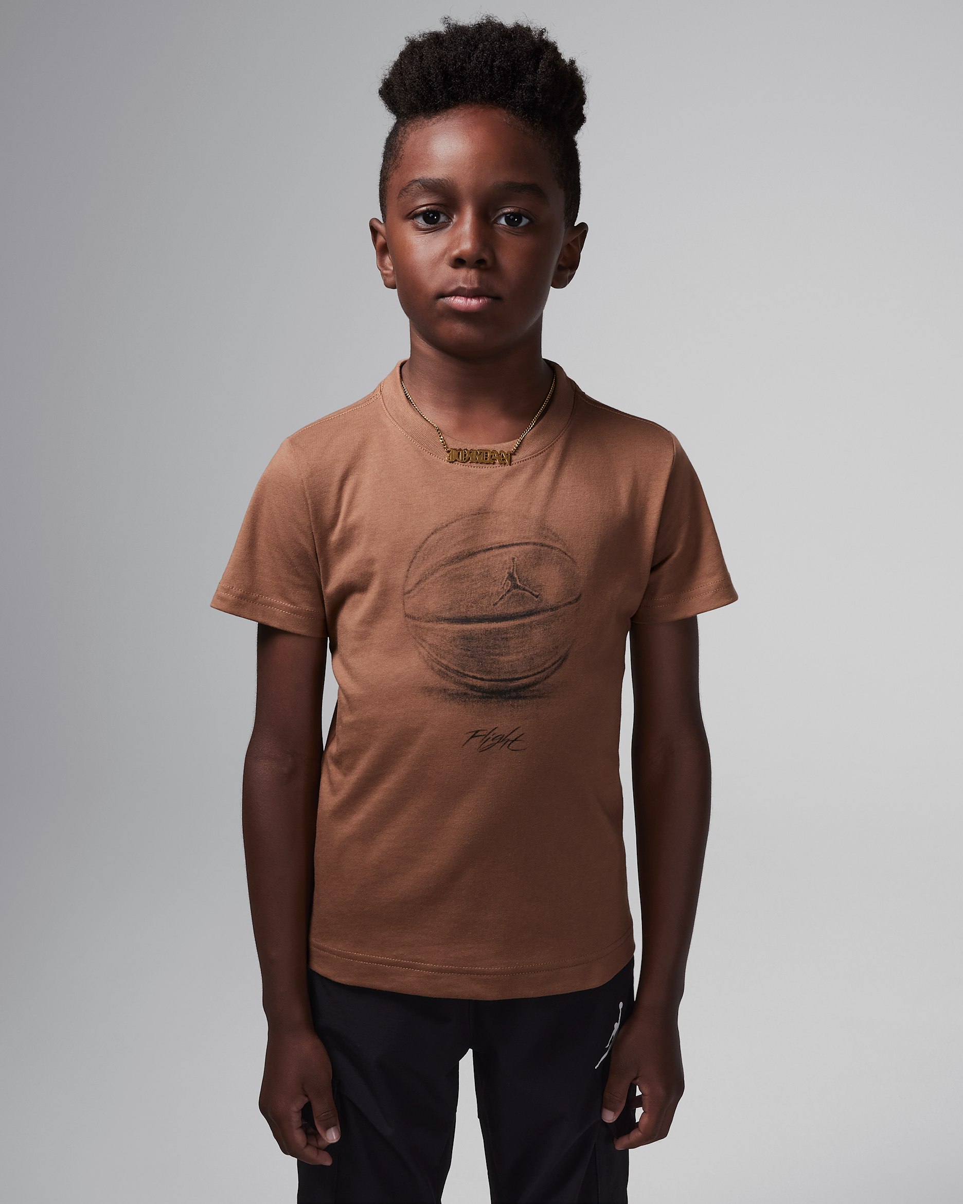 Jordan Little Kids' Game of Flight T-Shirt - Archaeo Brown