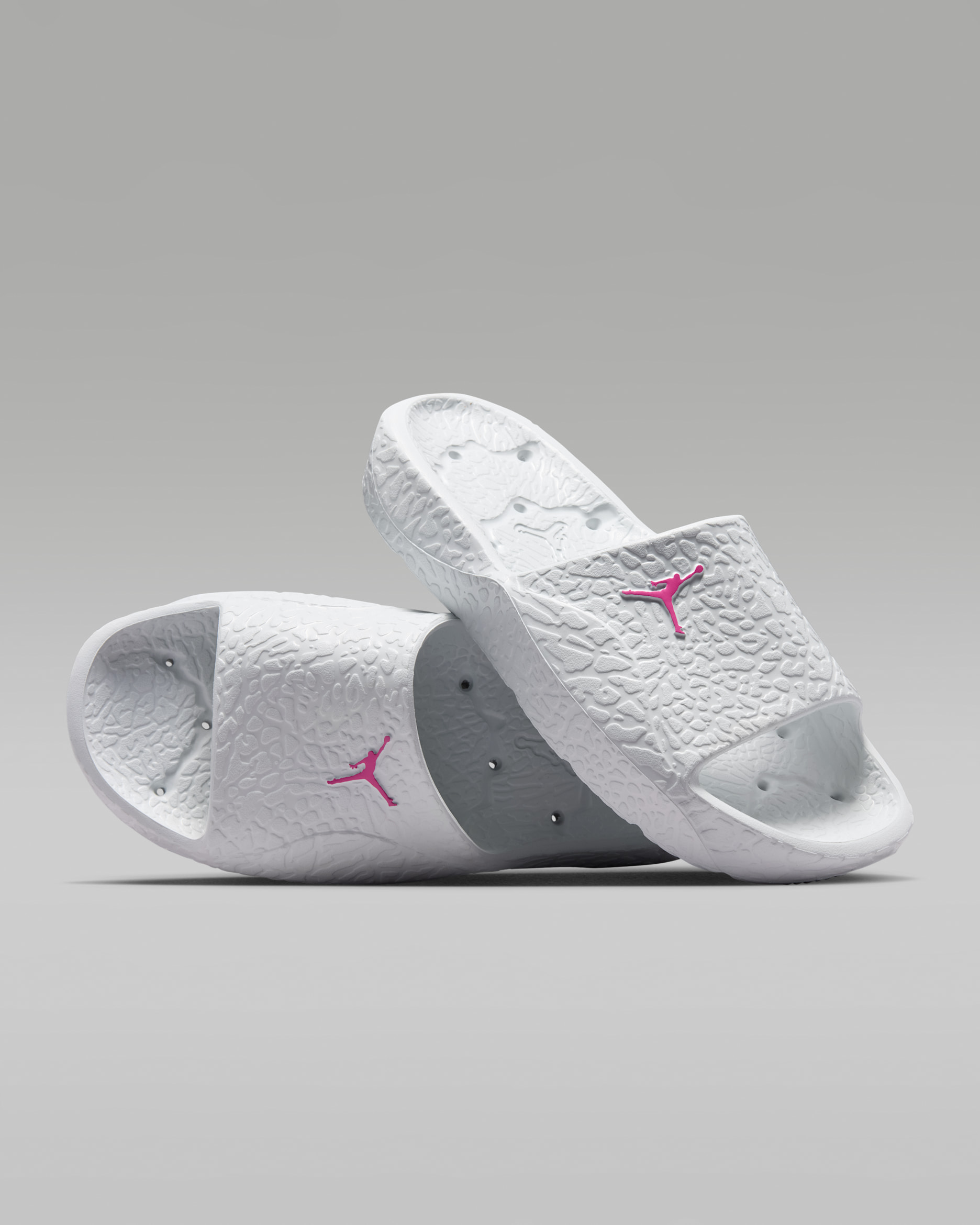 Jordan Franchise Shower Slides - Off-White/Fire Pink
