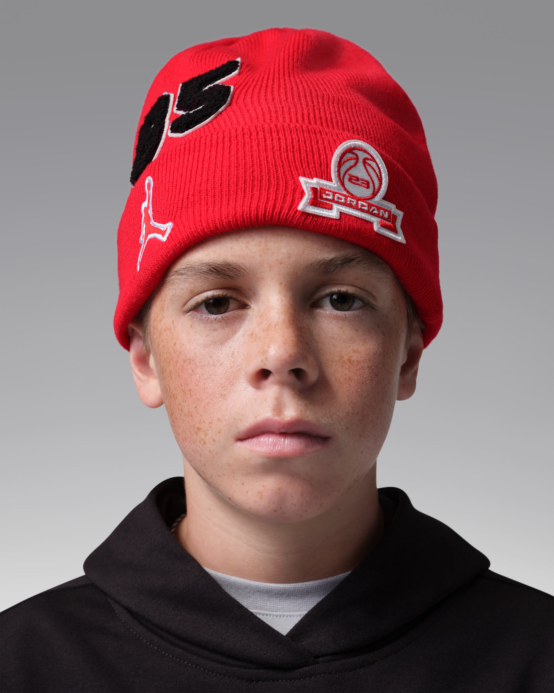 Gorro universitario para niños grandes Jordan - Rojo universitario