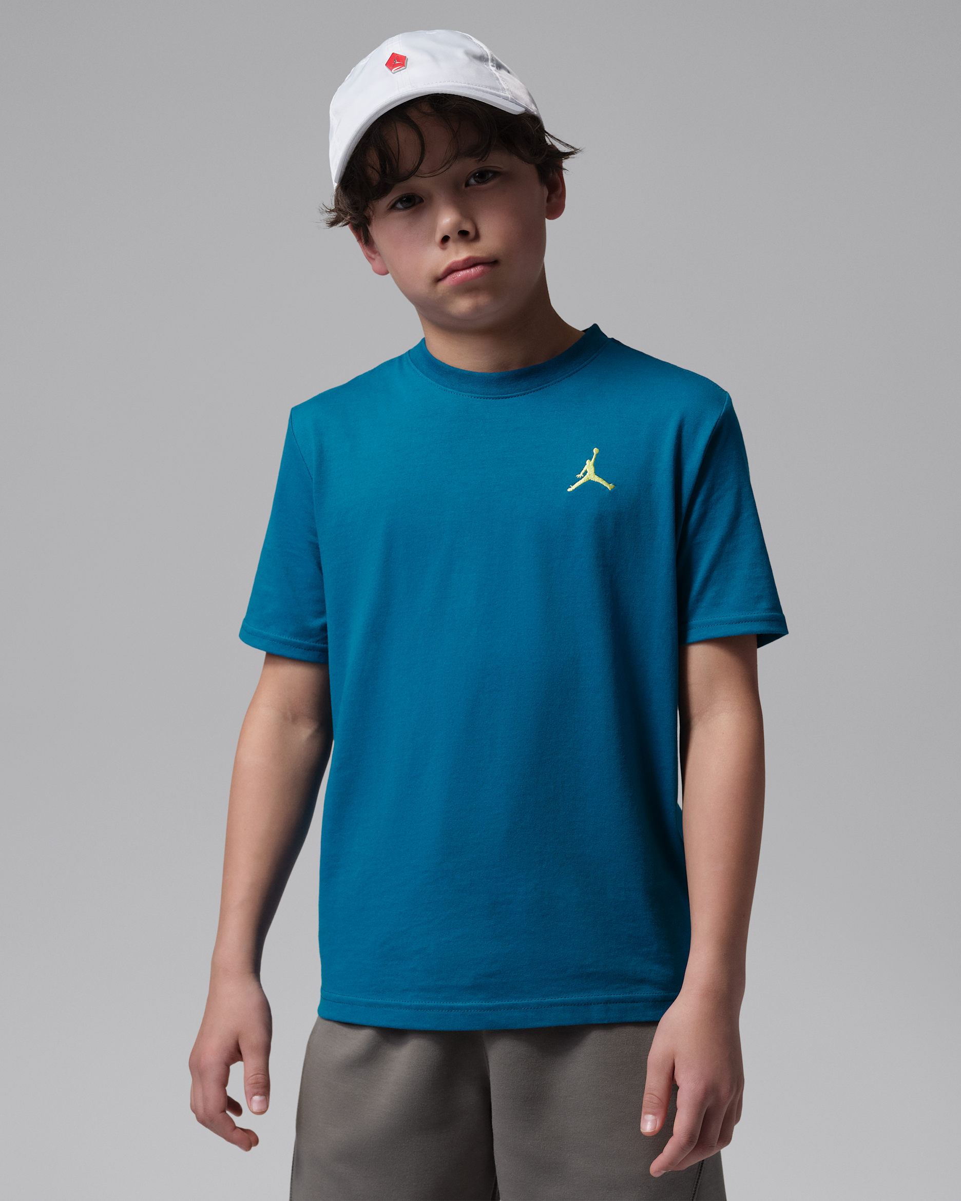T-shirt brodé Jumpman Air Jordan pour ado - Green Abyss
