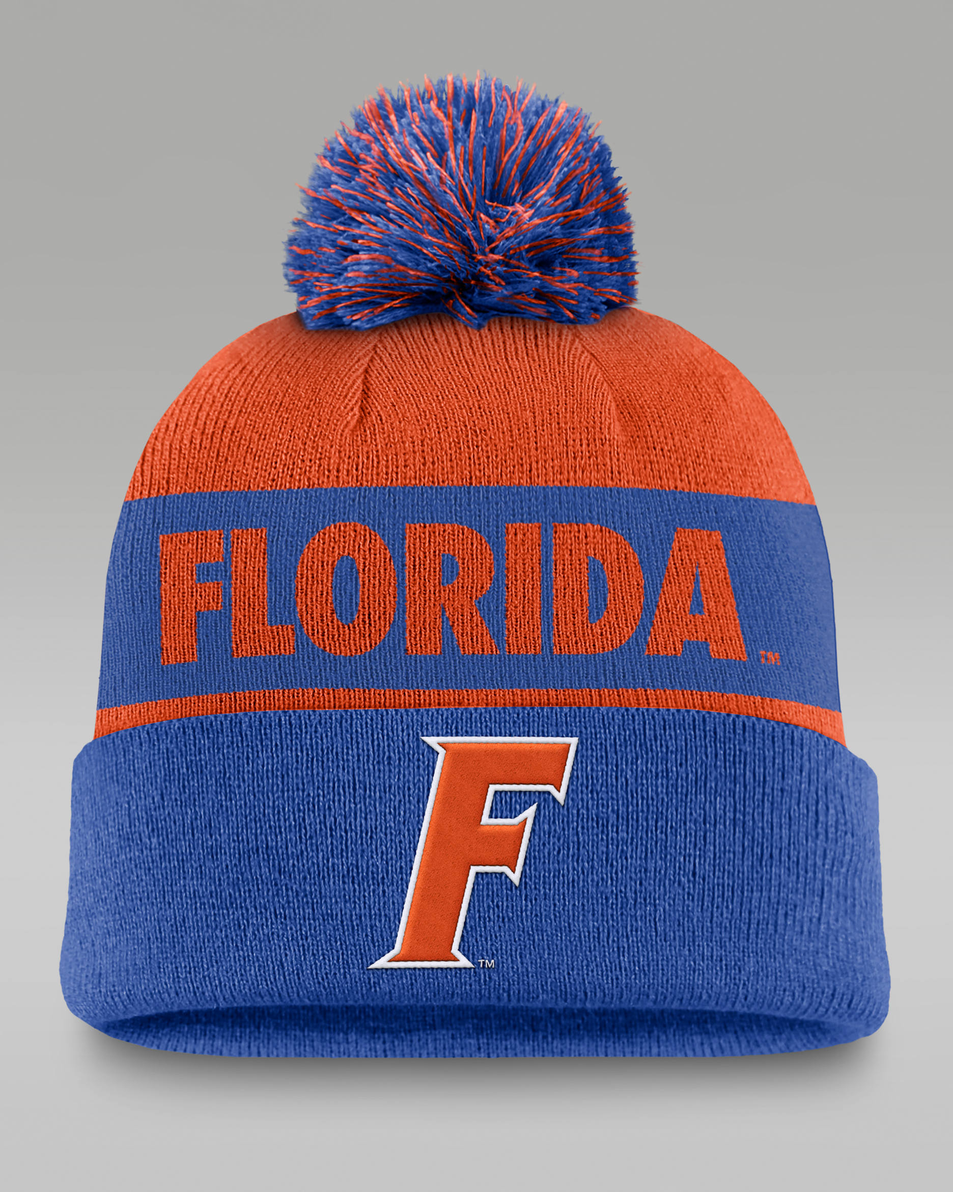 Gorro con dobladillo y pompón universitario Jordan para hombre Florida Gators Primetime Peak - Royal juego