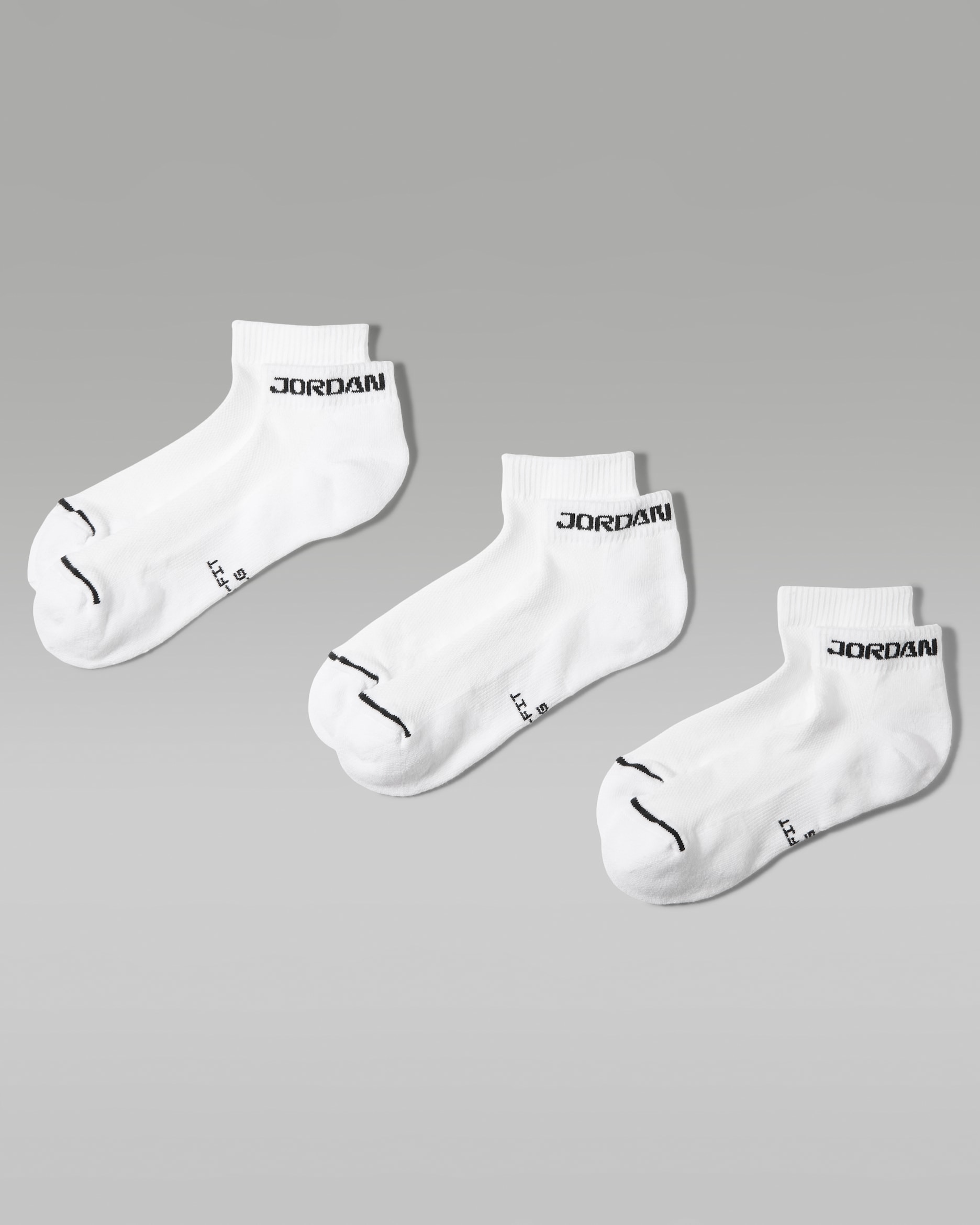 Chaussettes invisibles Jordan Everyday Elevated (3 paires) - Blanc/Noir
