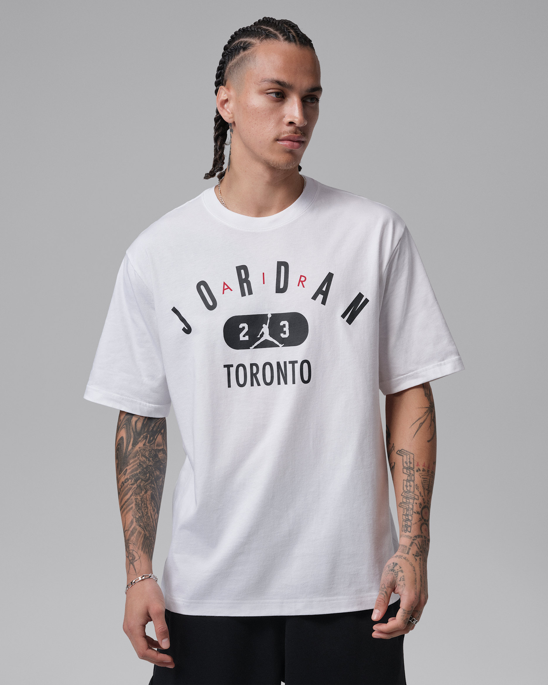 T-shirt Jordan Toronto pour homme - Blanc/Noir