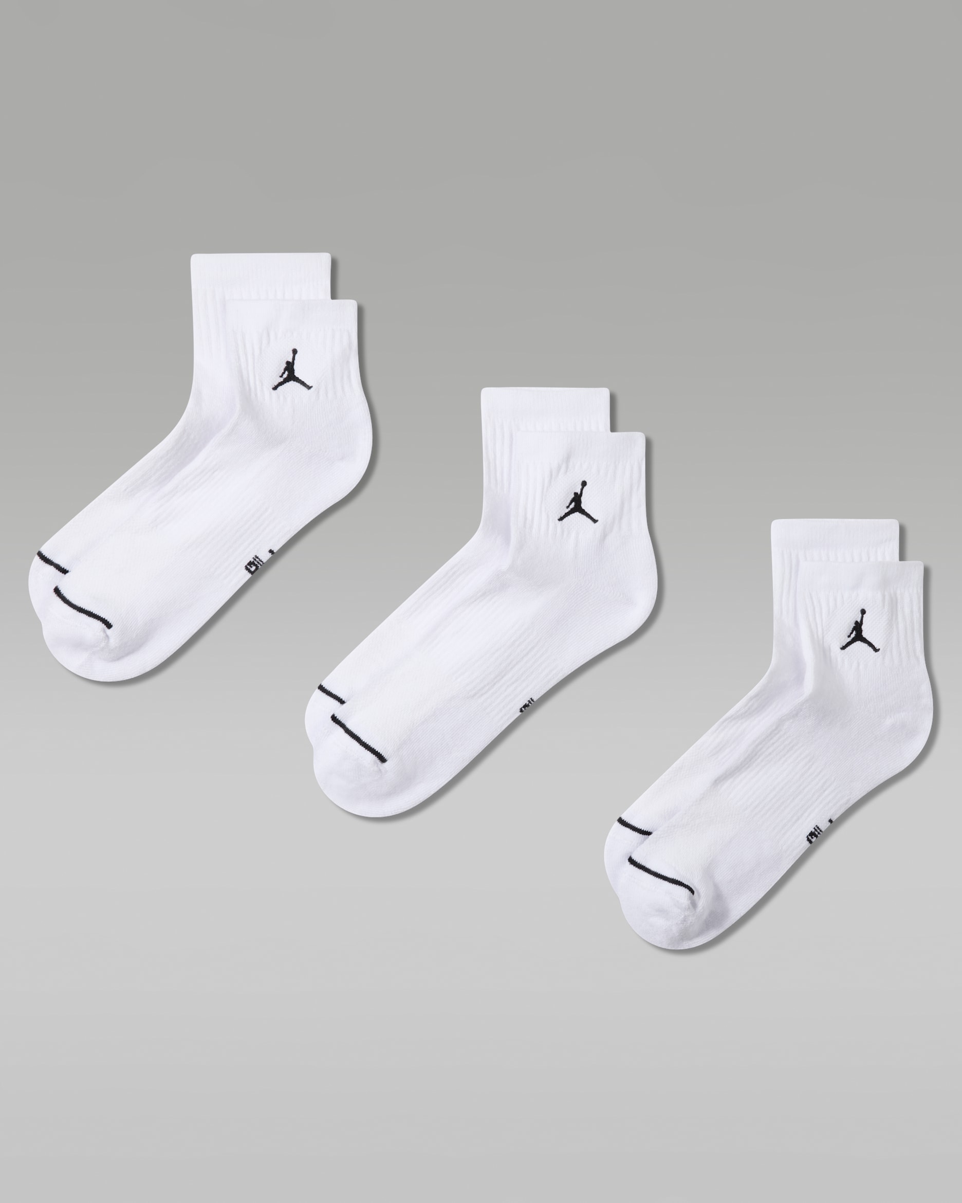 Jordan Everyday Calcetines hasta el tobillo (3 pares) - Multicolor/Negro