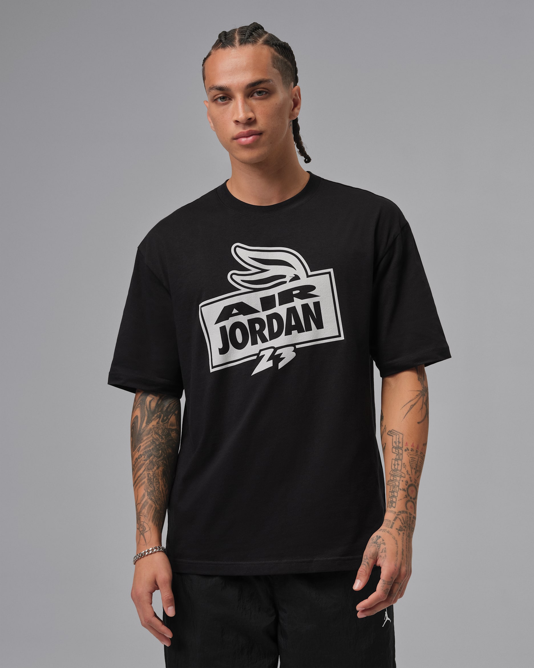 Jordan AJ8 Men's T-Shirt - Black
