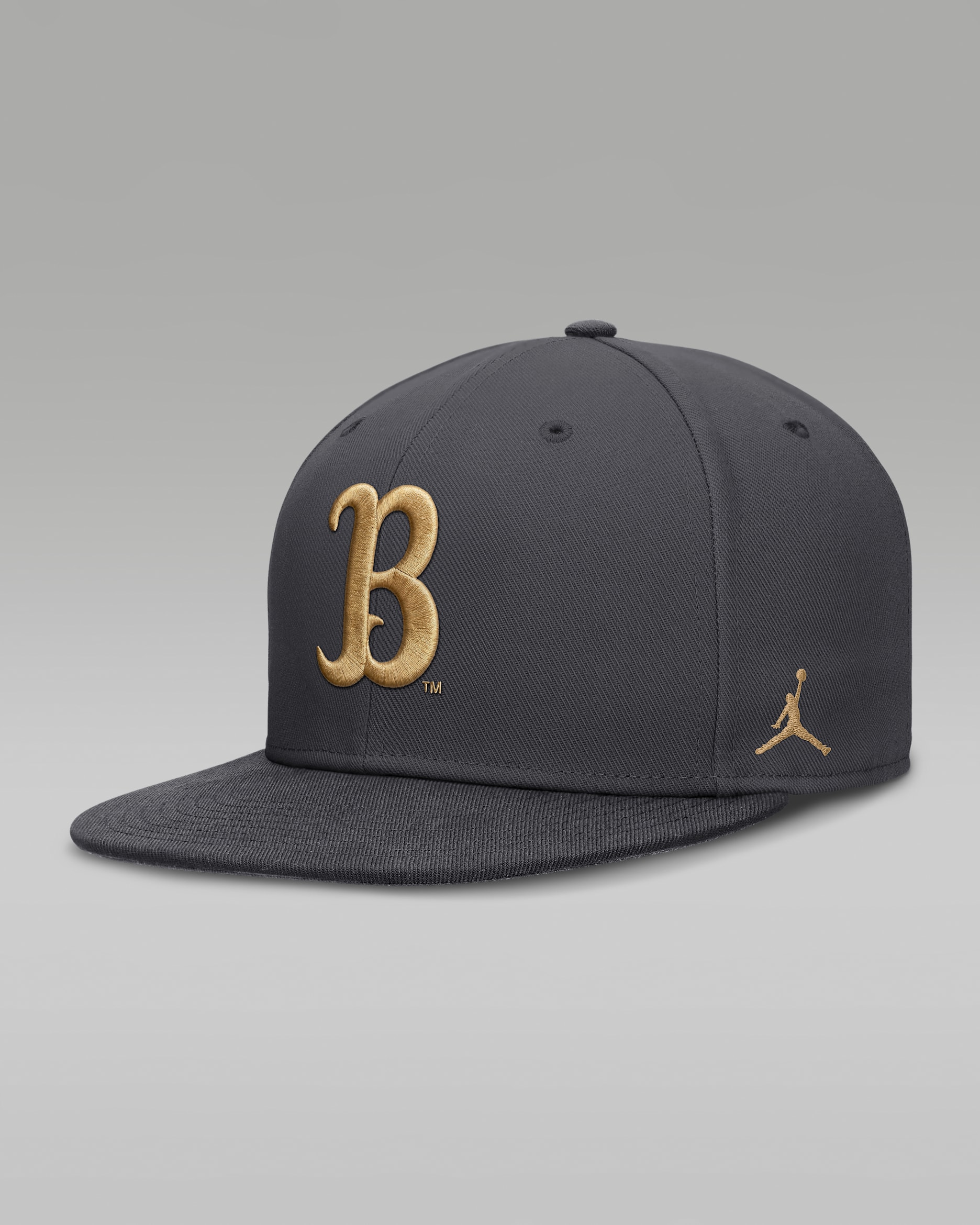 Gorra universitaria marca Jordan Dri-FIT ajustada para hombre UCLA Pro - Antracita