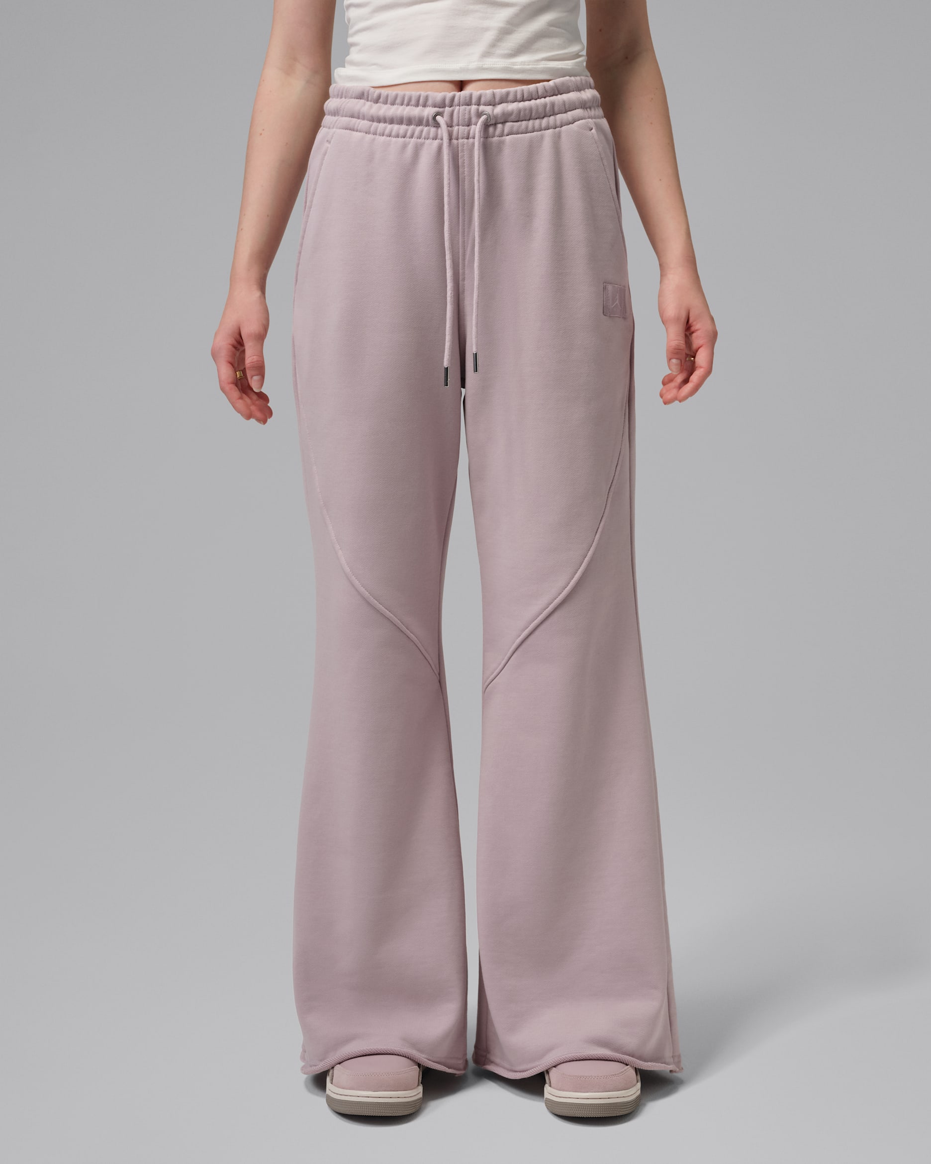 Pants acampanados para mujer Jordan Flight Fleece - Rosado partícula/Rosa ligero