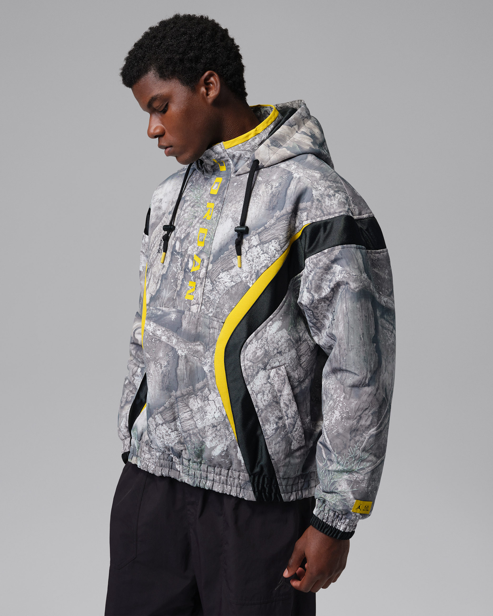 Jordan Brooklyn Men's Realtree Jacket - White/Black/Bright Citron