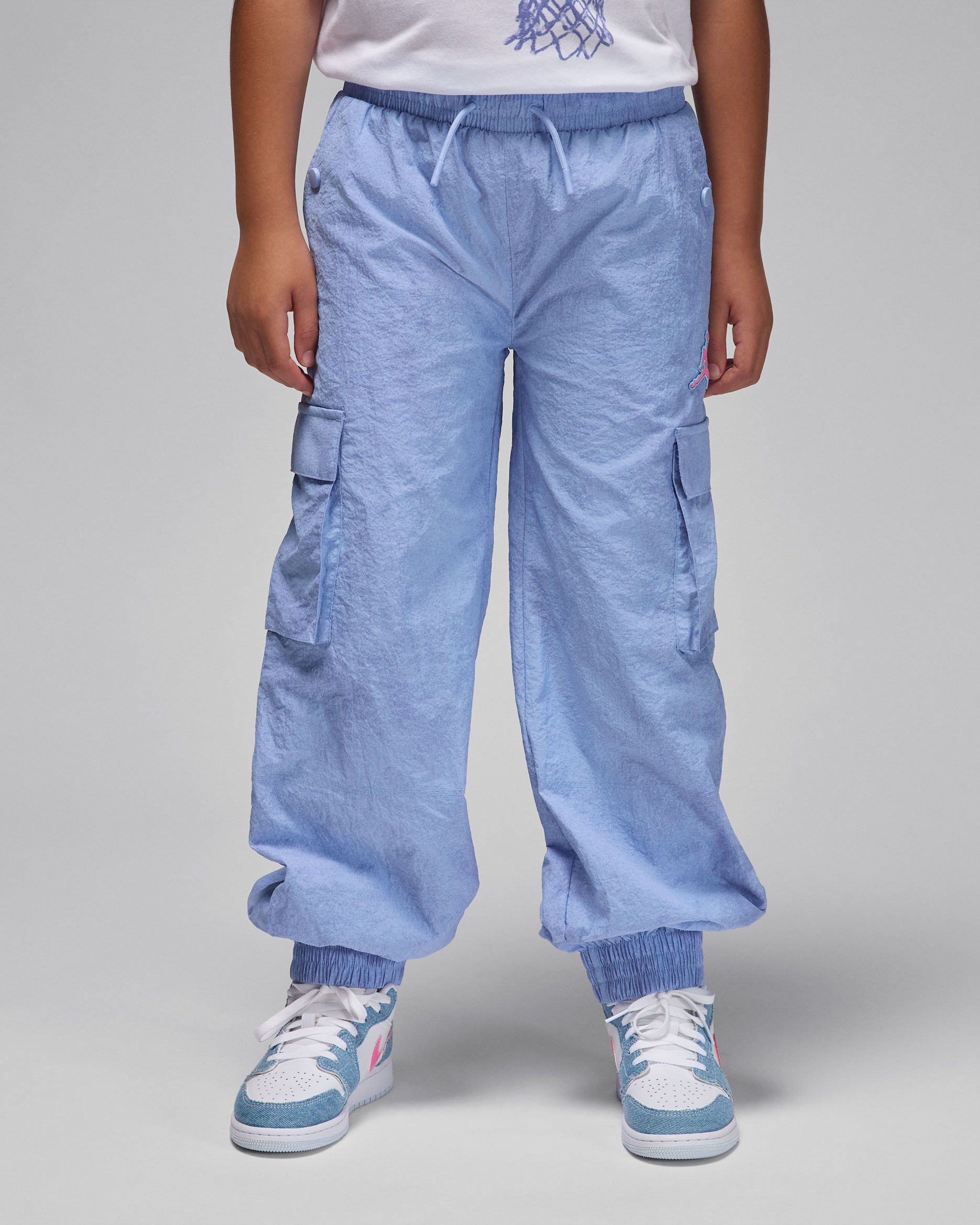 Jordan Blue Jeans and Bling Older Kids' Woven Trousers - Cobalt Bliss