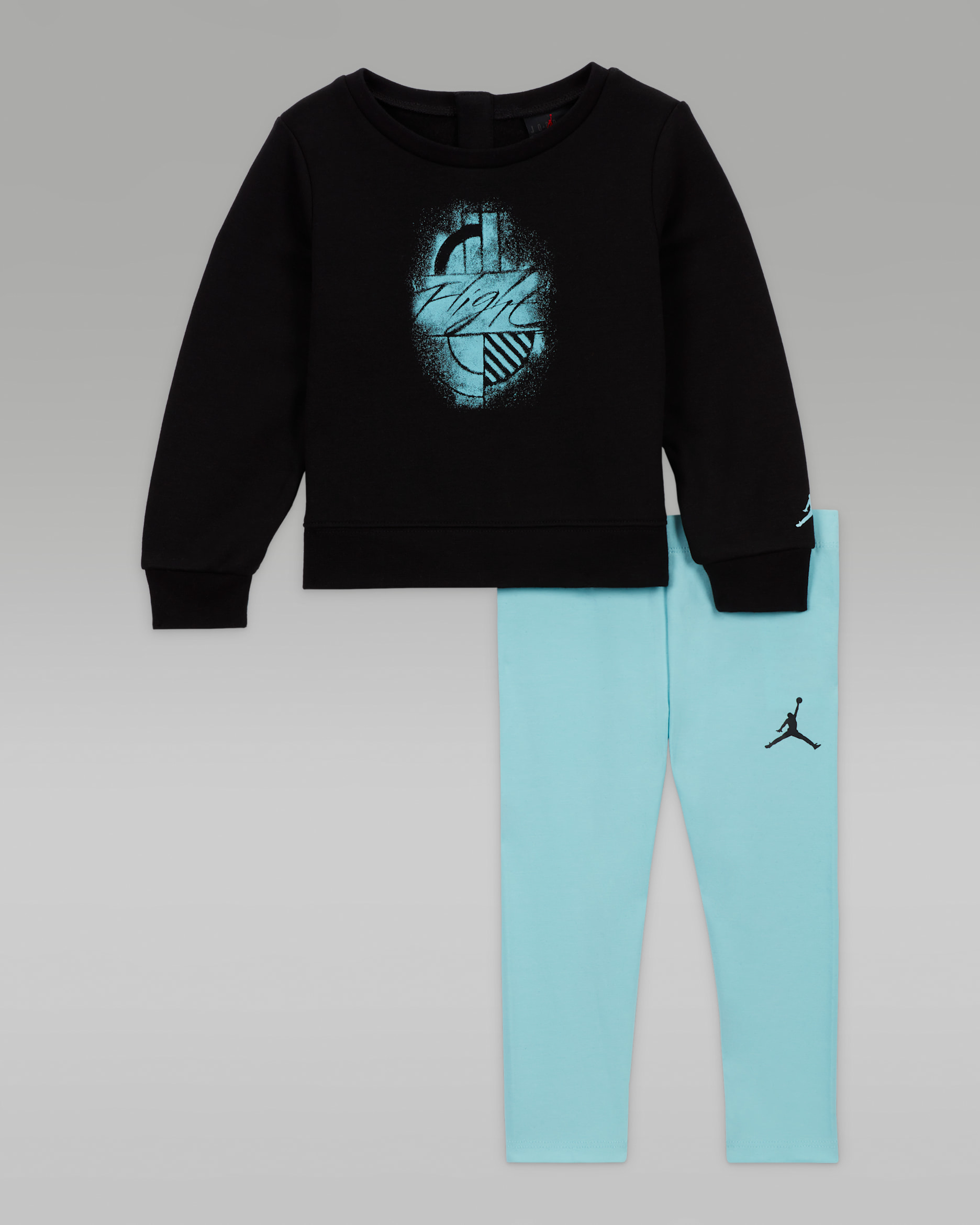 Jordan W J Brooklyn Fleece Leggings Set Baby 2-Piece Set - Glacier Ice