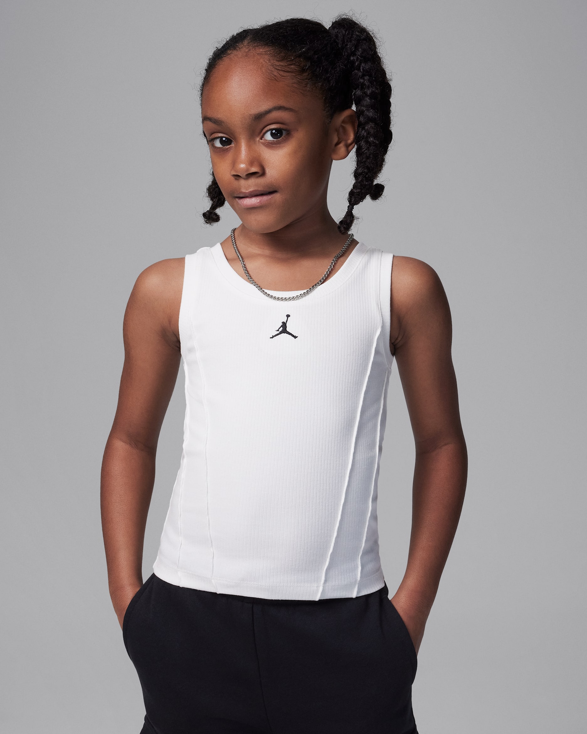 Jordan Training Camp Little Kids' Pintuck Tank - Sail