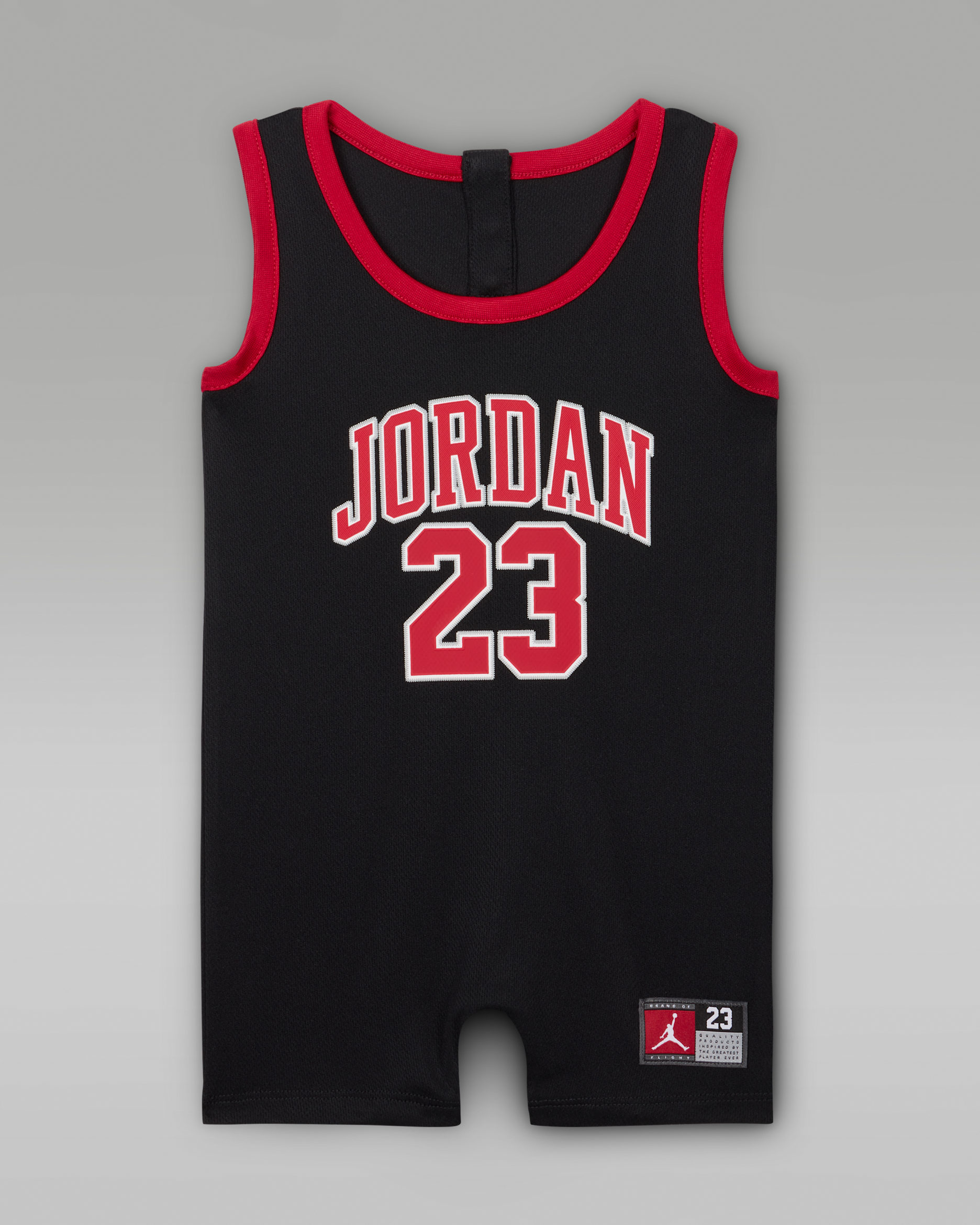 Jordan Baby (12-24M) Jumpman 23 Jersey Romper - Black