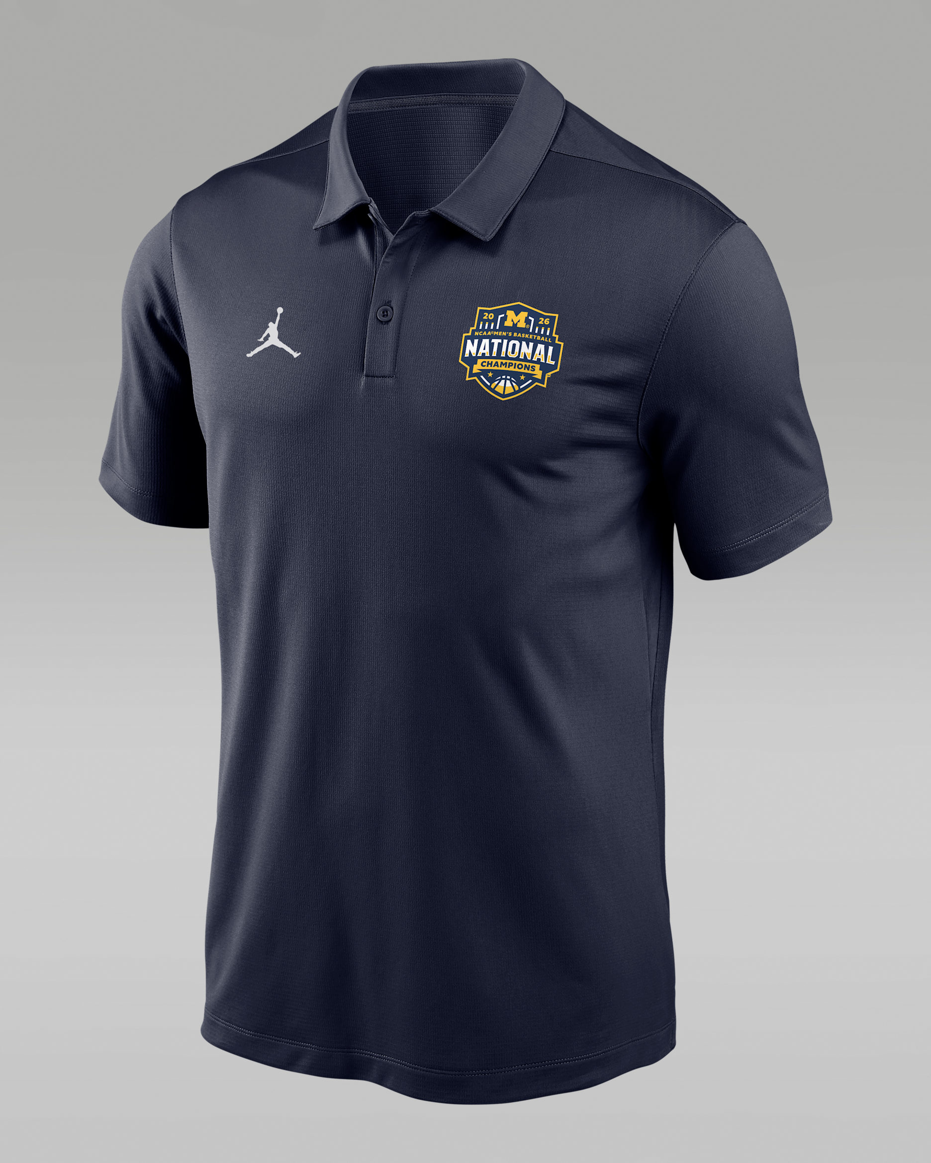 Michigan (Men's Team) Men's Jordan College Polo - Navy