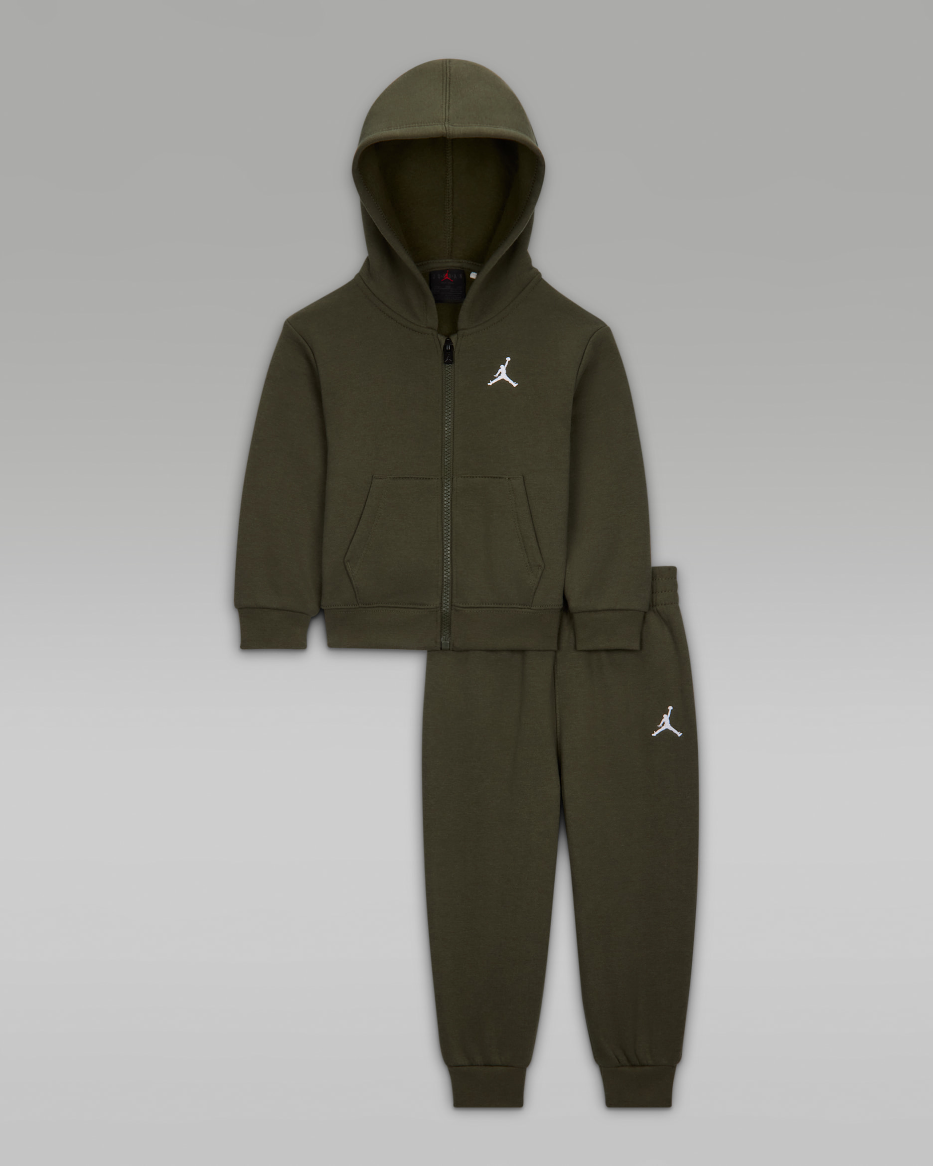 Jordan Brooklyn Fleece Baby (12-24M) 2-Piece Full-Zip Hoodie Set - Brown