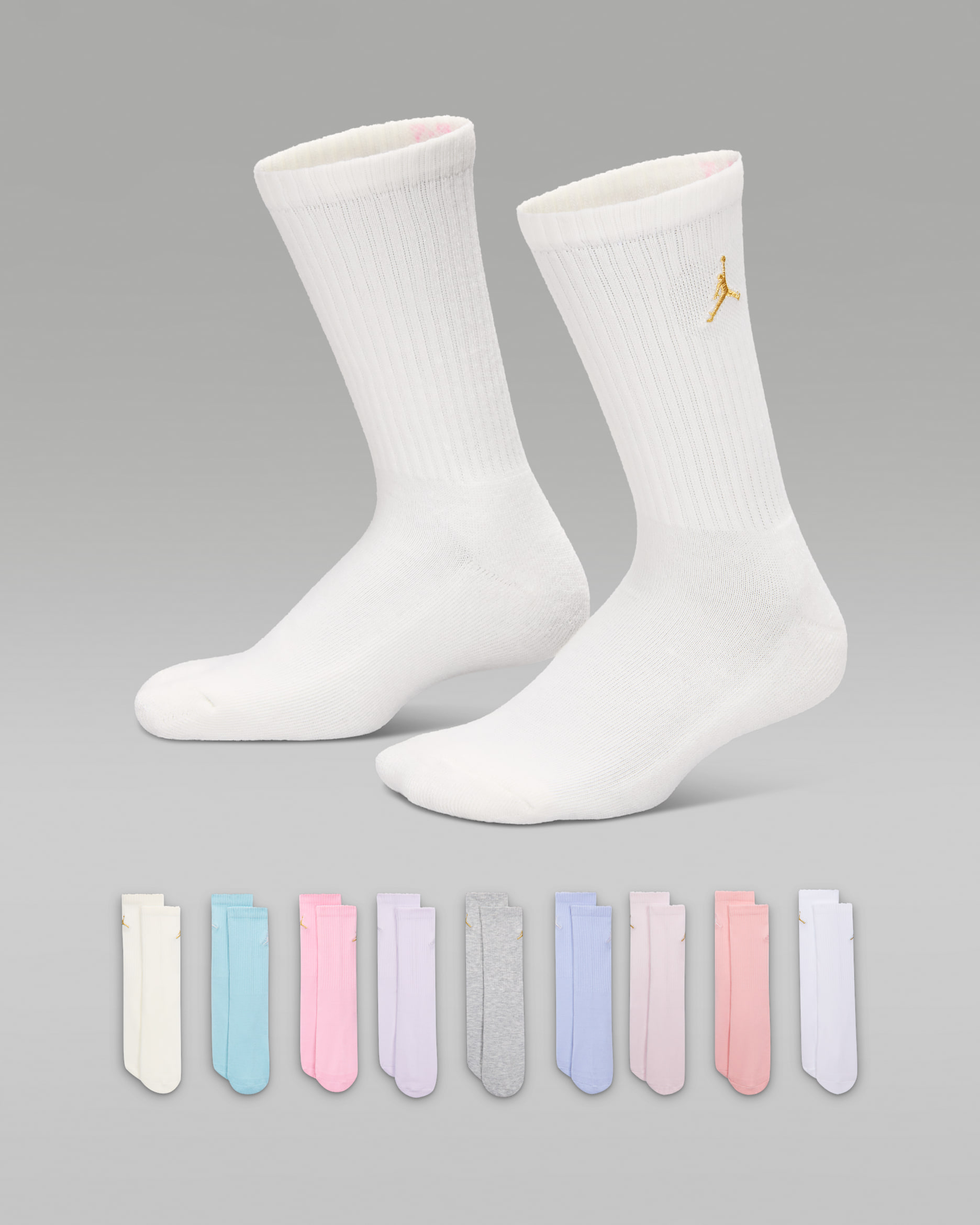 Jordan Big Kids' Holiday Crew Gift Box (9 Pairs) - Multi-Color