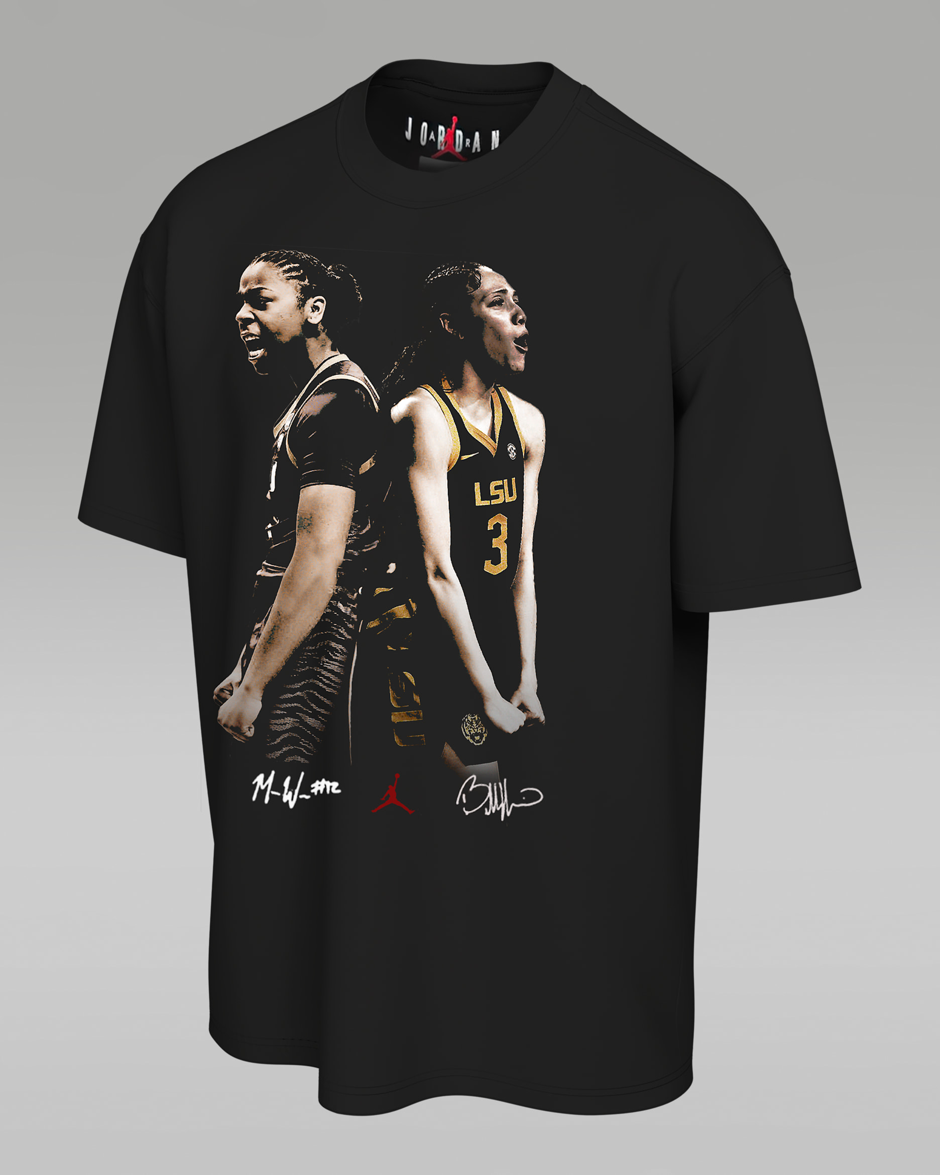 Bella Hines and Mikaylah Williams Jordan T-Shirt - Black