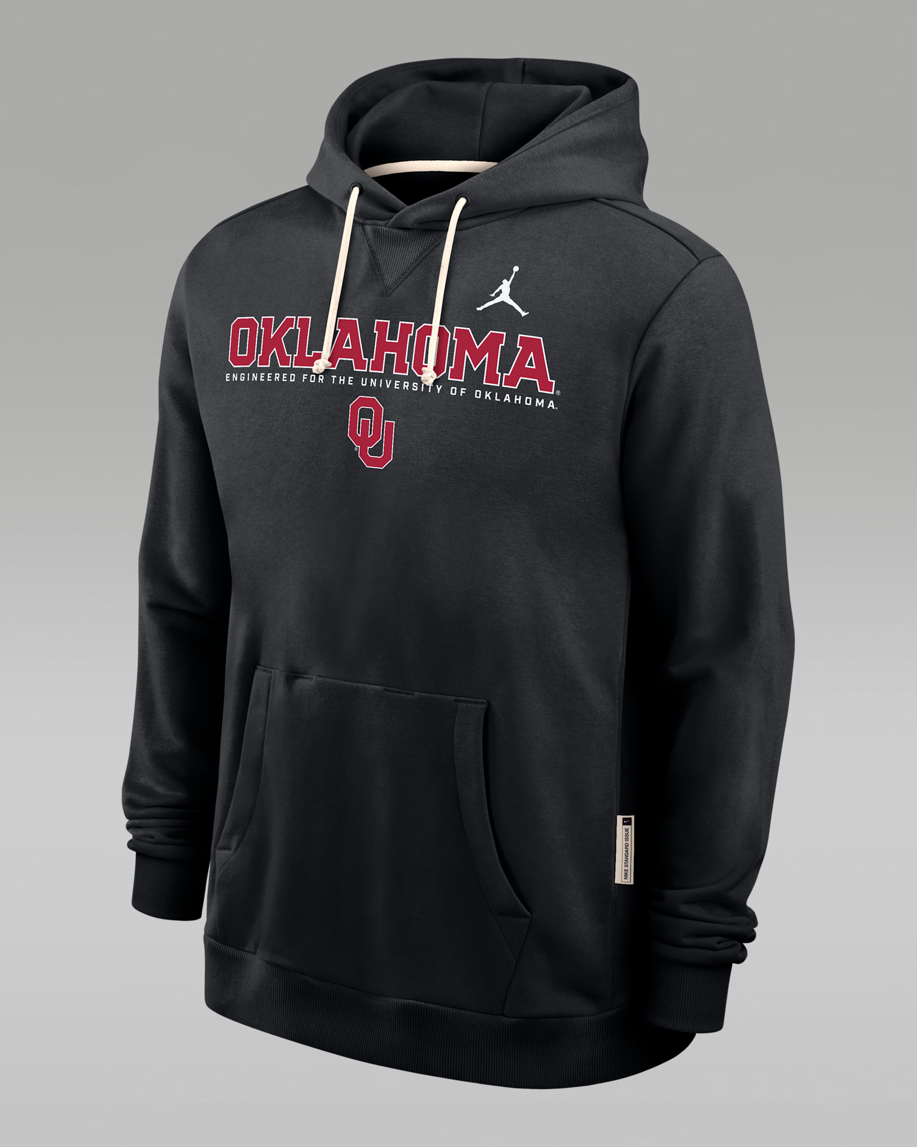 Oklahoma Sideline Men's Jordan Brand Dri-FIT College Pullover Hoodie - Black