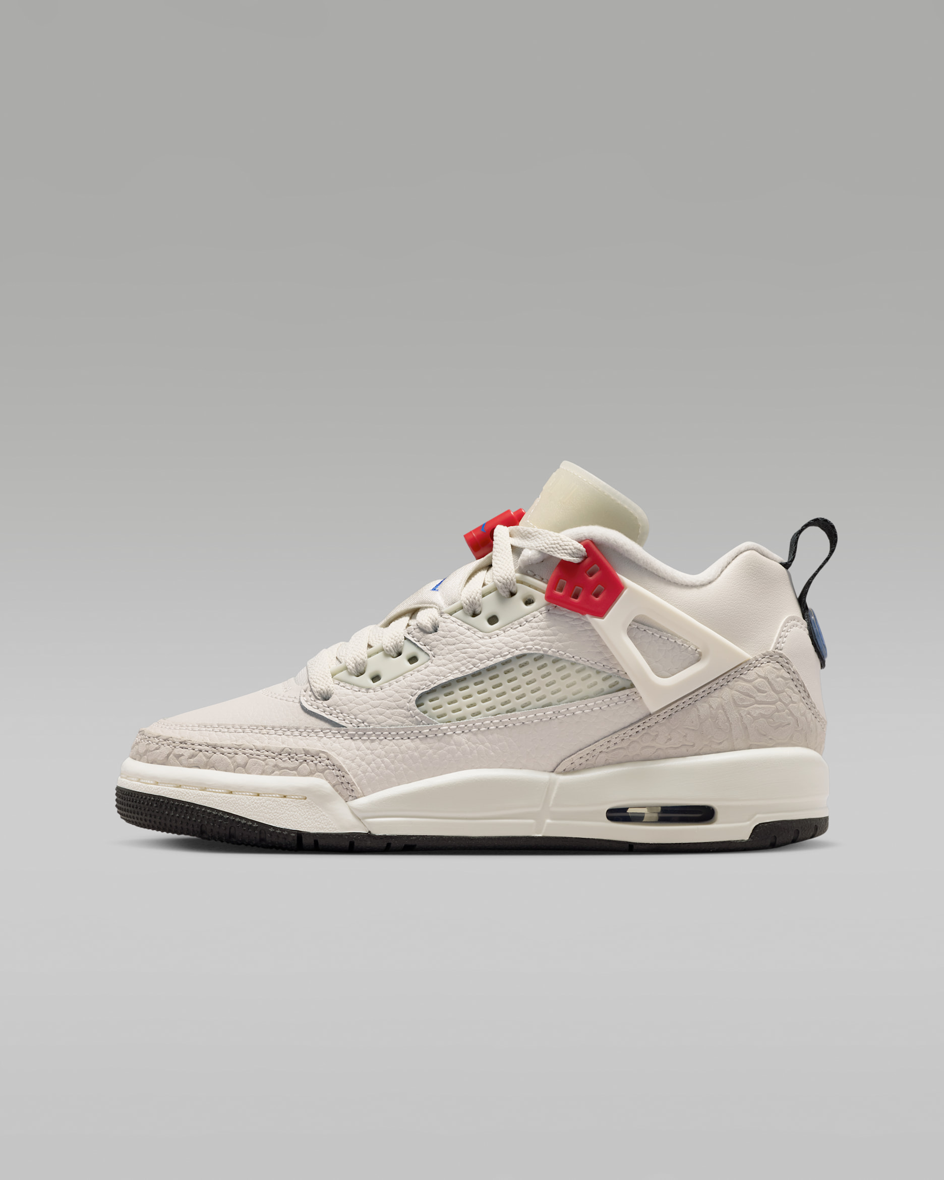 Jordan Spizike Low Older Kids' Shoes - Phantom/Off-Noir/University Red/Game Royal