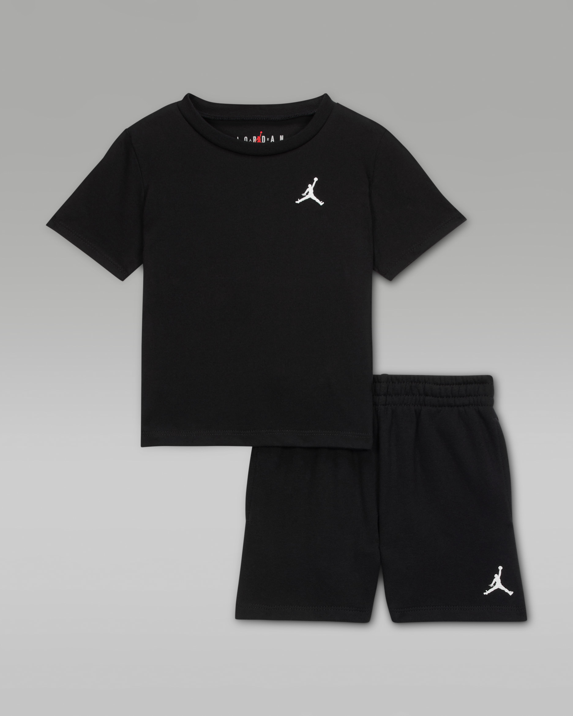 Conjunto de 2 piezas de shorts de French Terry para bebé (12 a 24 meses) Jordan Brooklyn Essentials - Negro