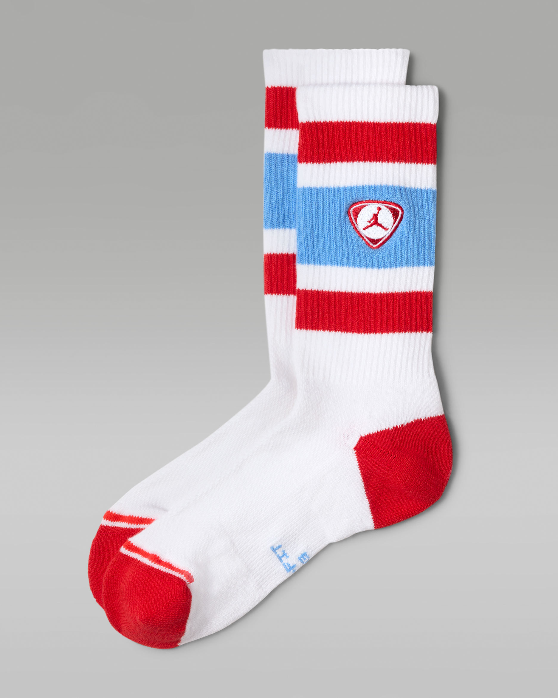 Chaussettes mi-mollet Jordan Everyday Elevated (1 paire) - Blanc/University Red/University Blue/University Red