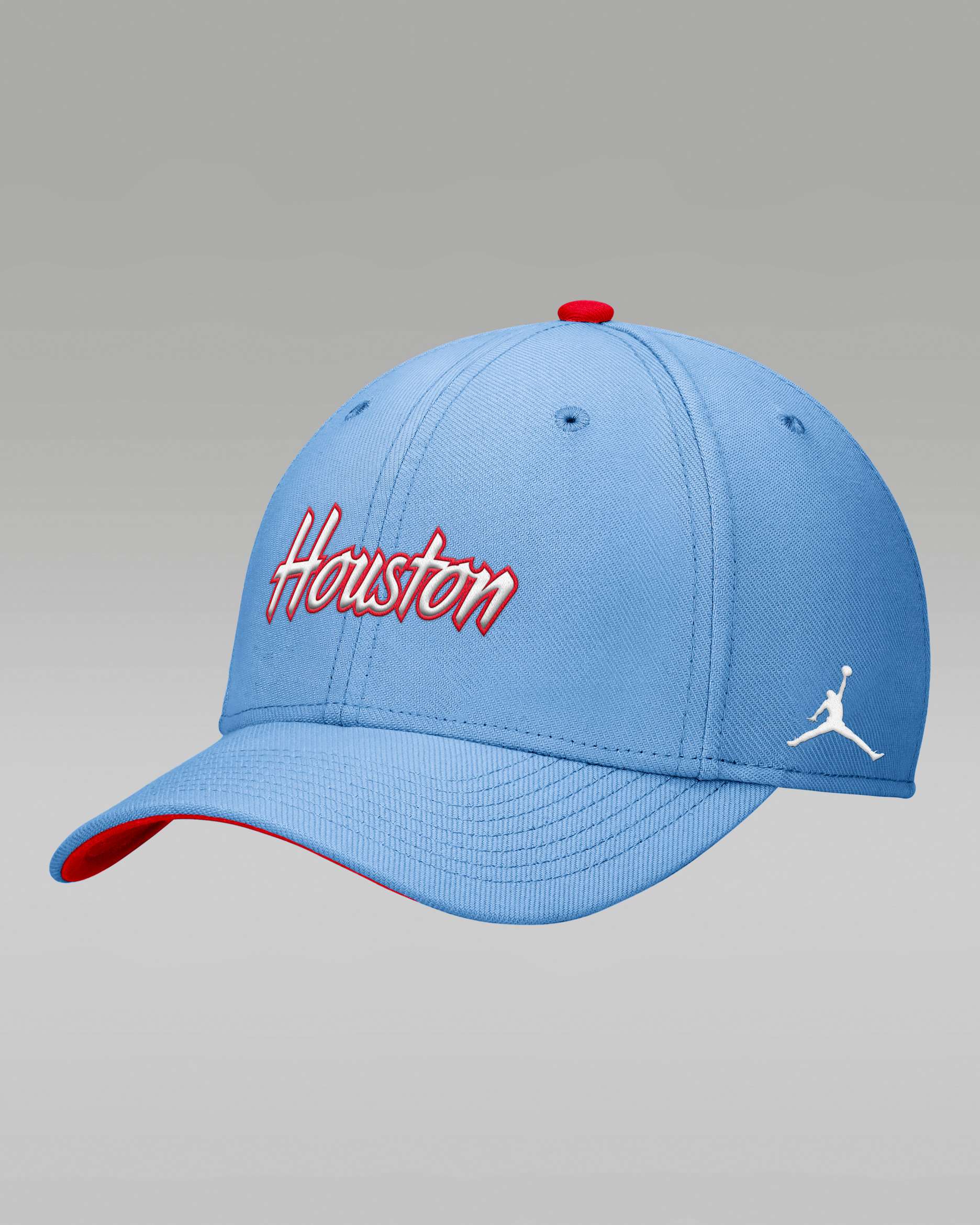 Houston Blue Out Rise Swoosh Men's Jordan Brand Dri-FIT College Hat - Blue