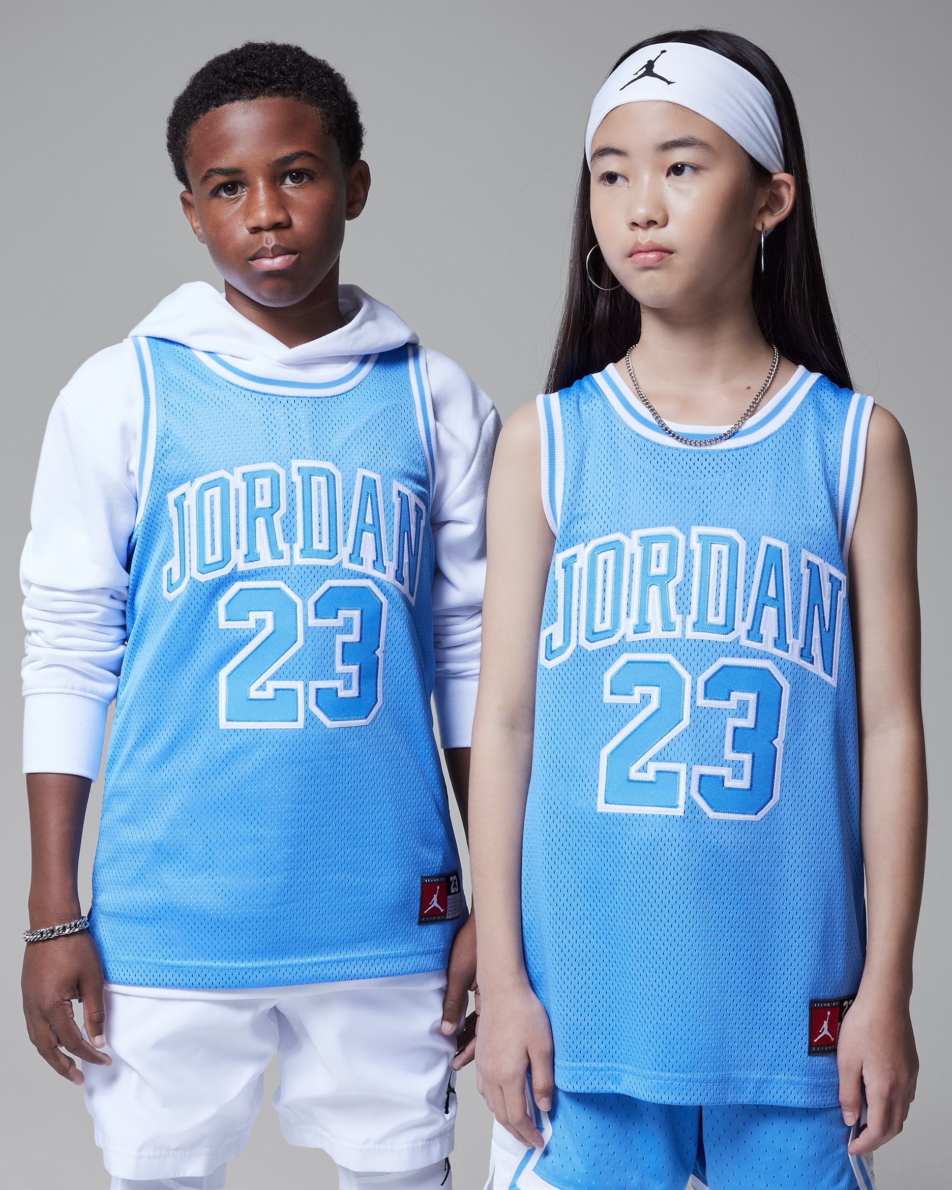 Playera para niños talla grande 23 Jordan - Azul leyenda
