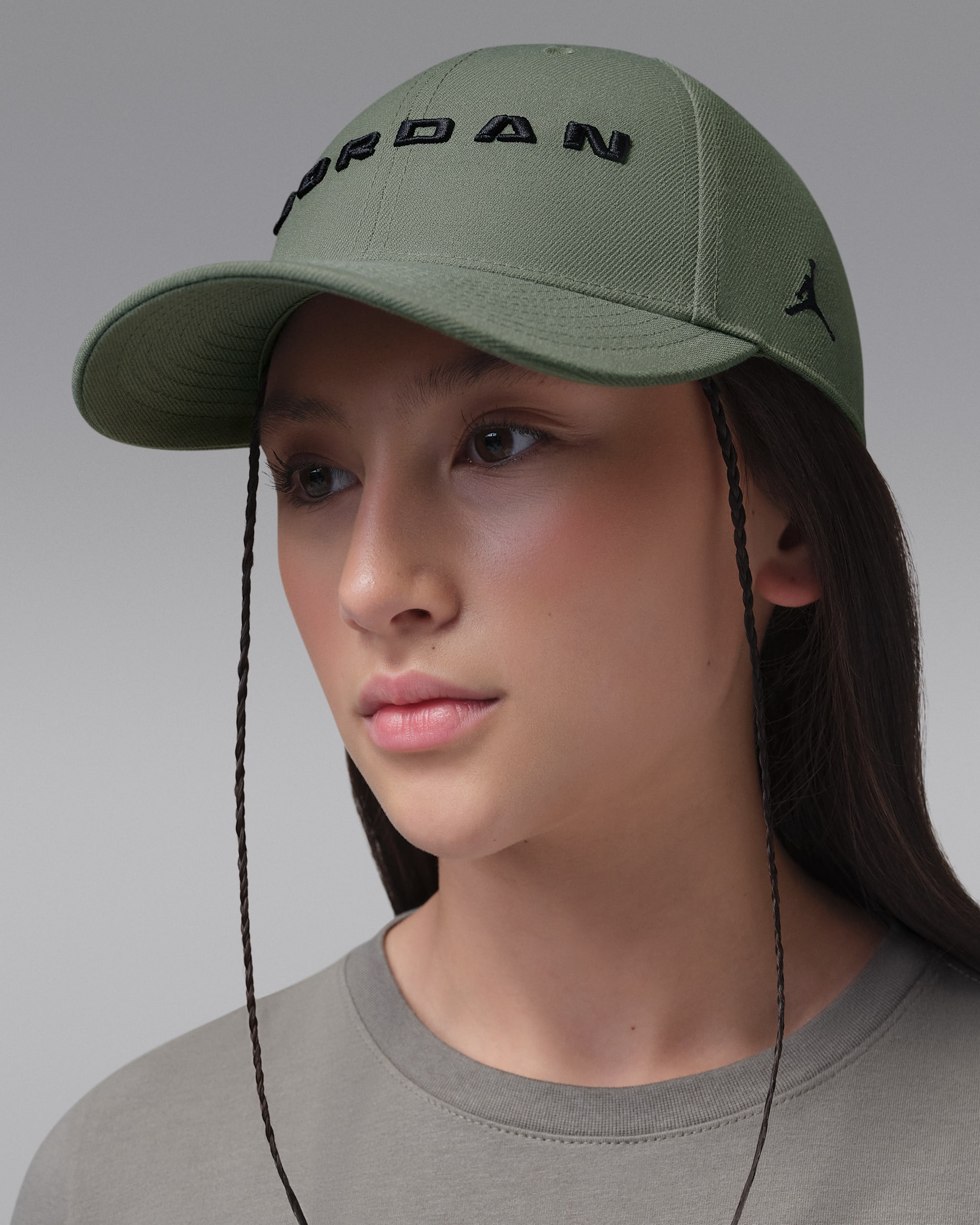 Gorra con estructura y correa trasera para niños talla grande Jordan - Liquen vintage