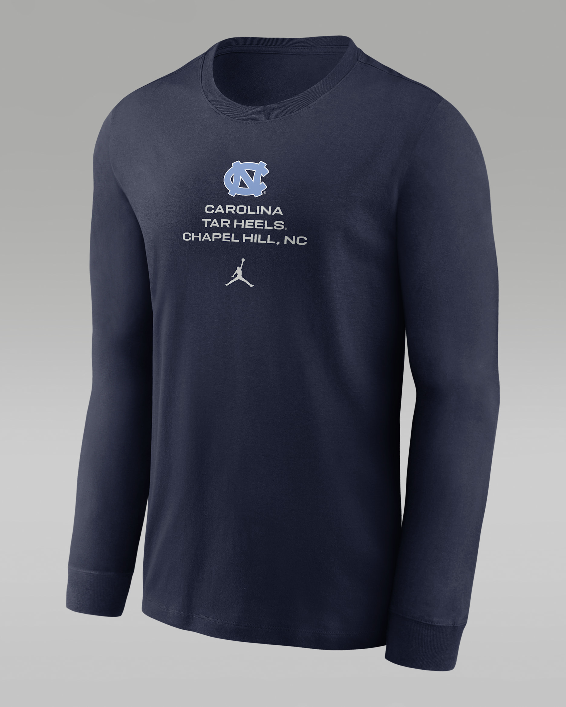 North Carolina Sideline Men's Jordan Brand Dri-FIT College Long-Sleeve T-Shirt - College Navy