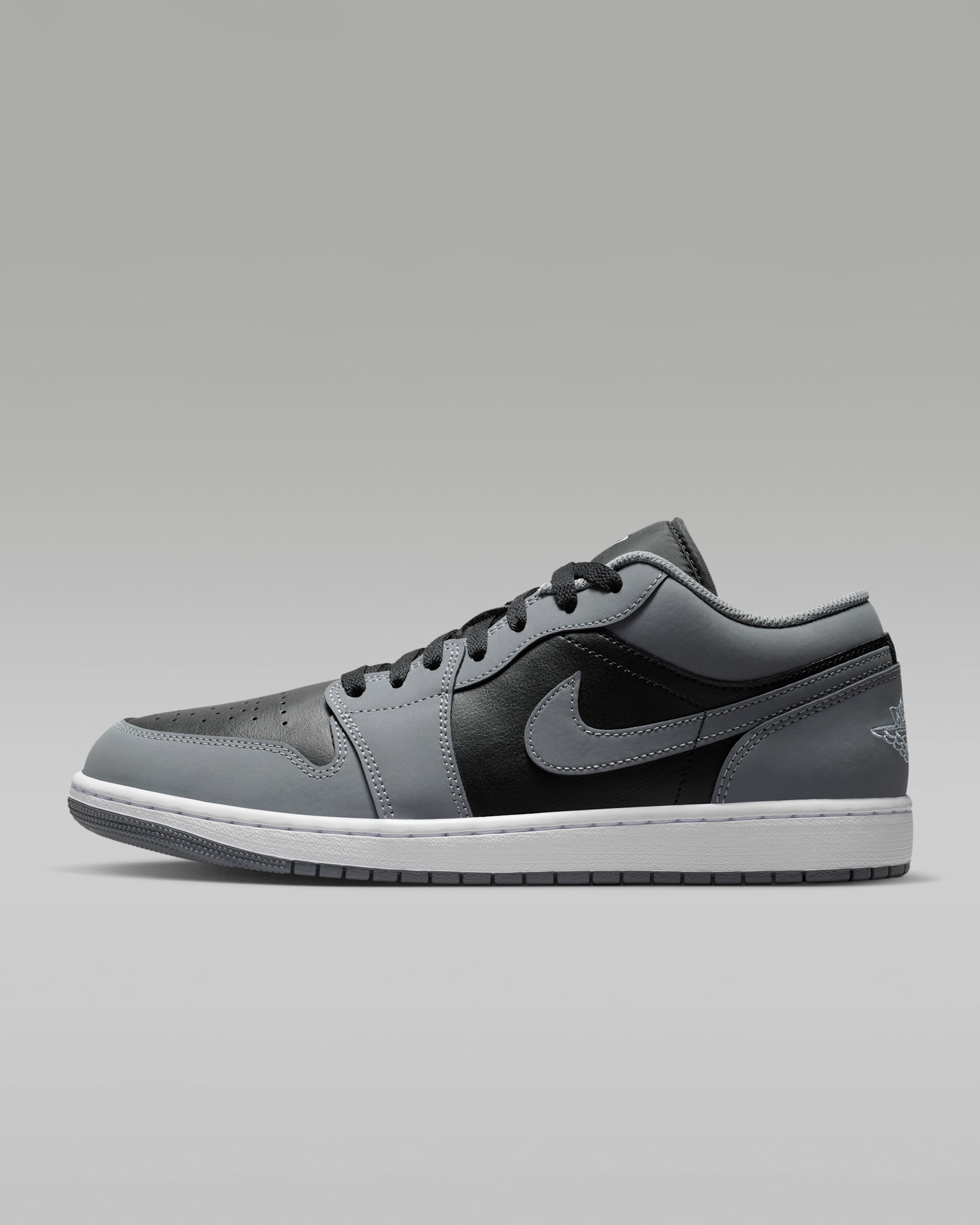 Air Jordan 1 Low Zapatillas - Hombre - Cool Grey/Negro/Blanco/Cool Grey