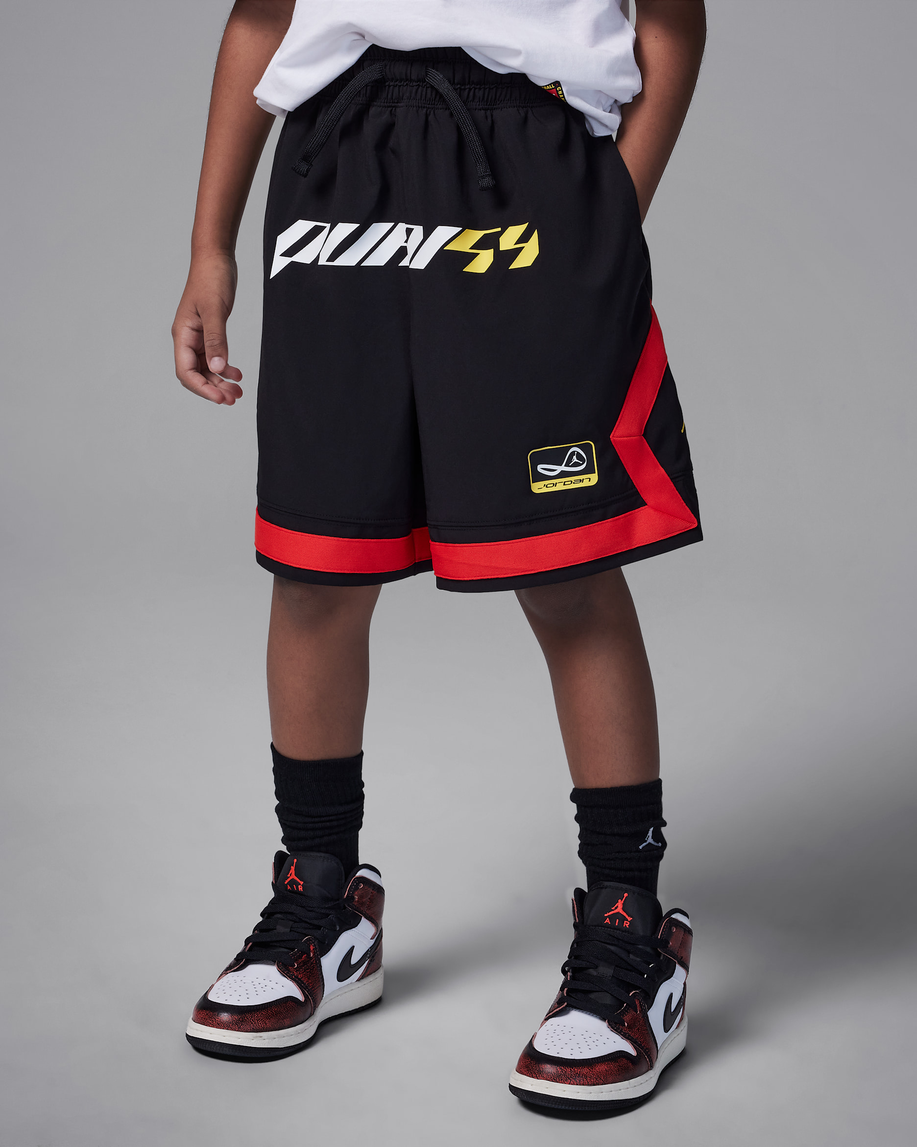 Short Diamond Q54 Jordan Dri-FIT pour ado - Noir