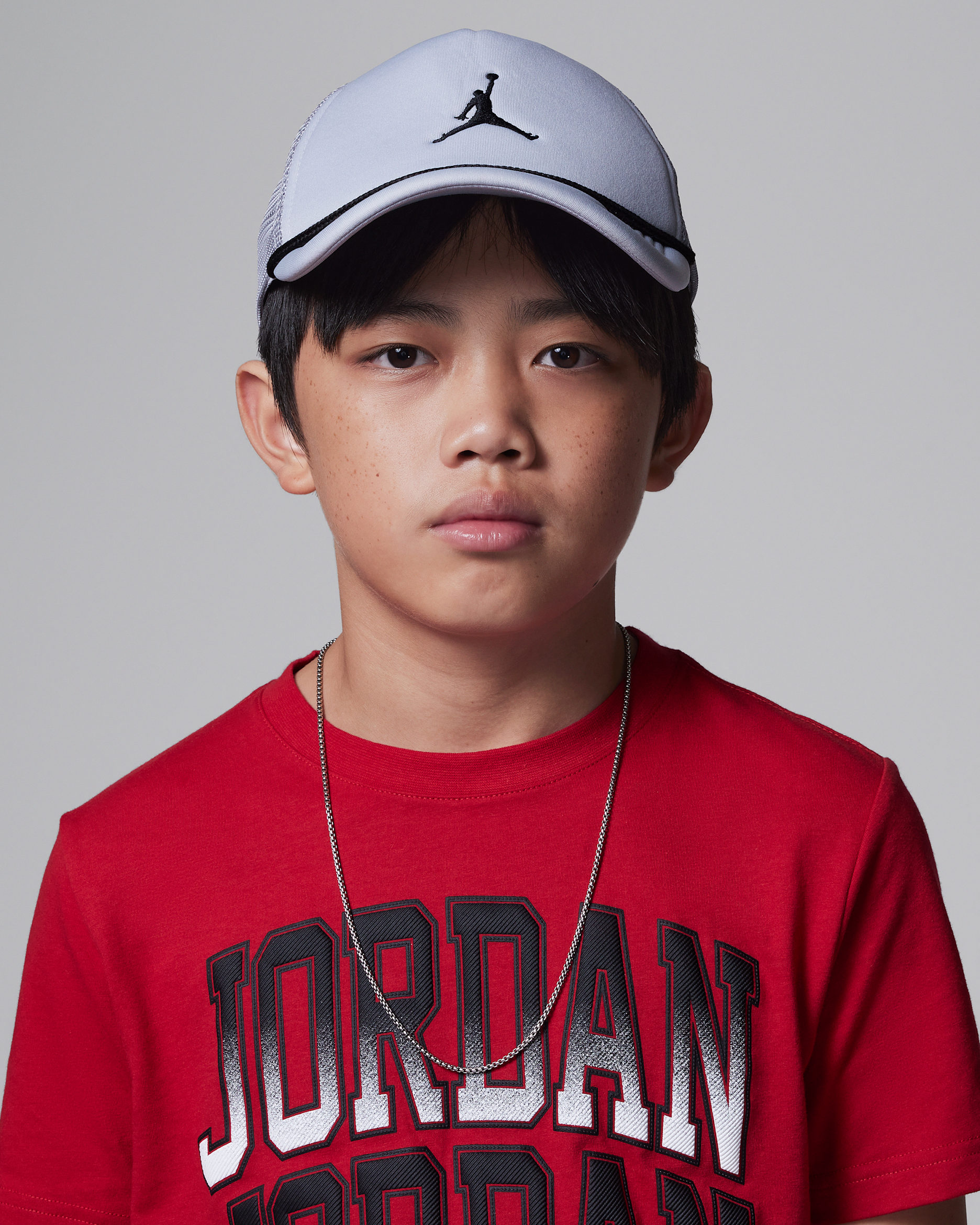 Jordan Big Kids' Jumpman Foam Trucker Hat - Wolf Grey