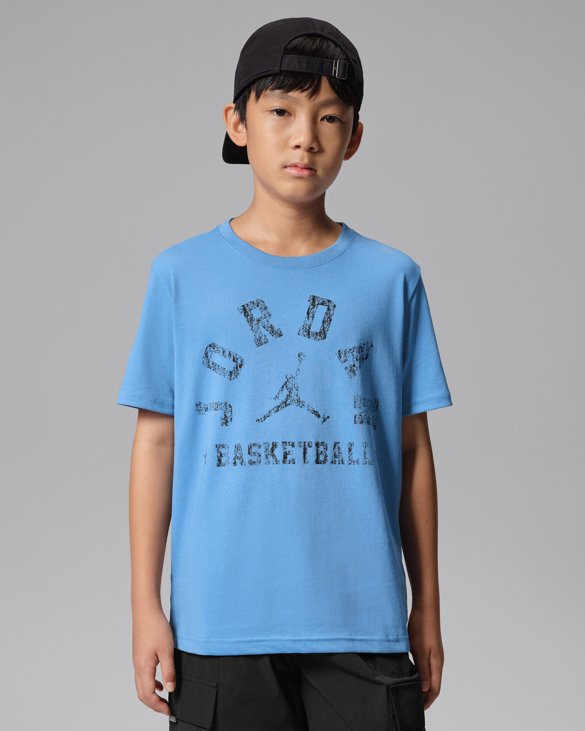 Jordan Big Kids' Dri-FIT Sport Arch T-Shirt - Blue Beyond