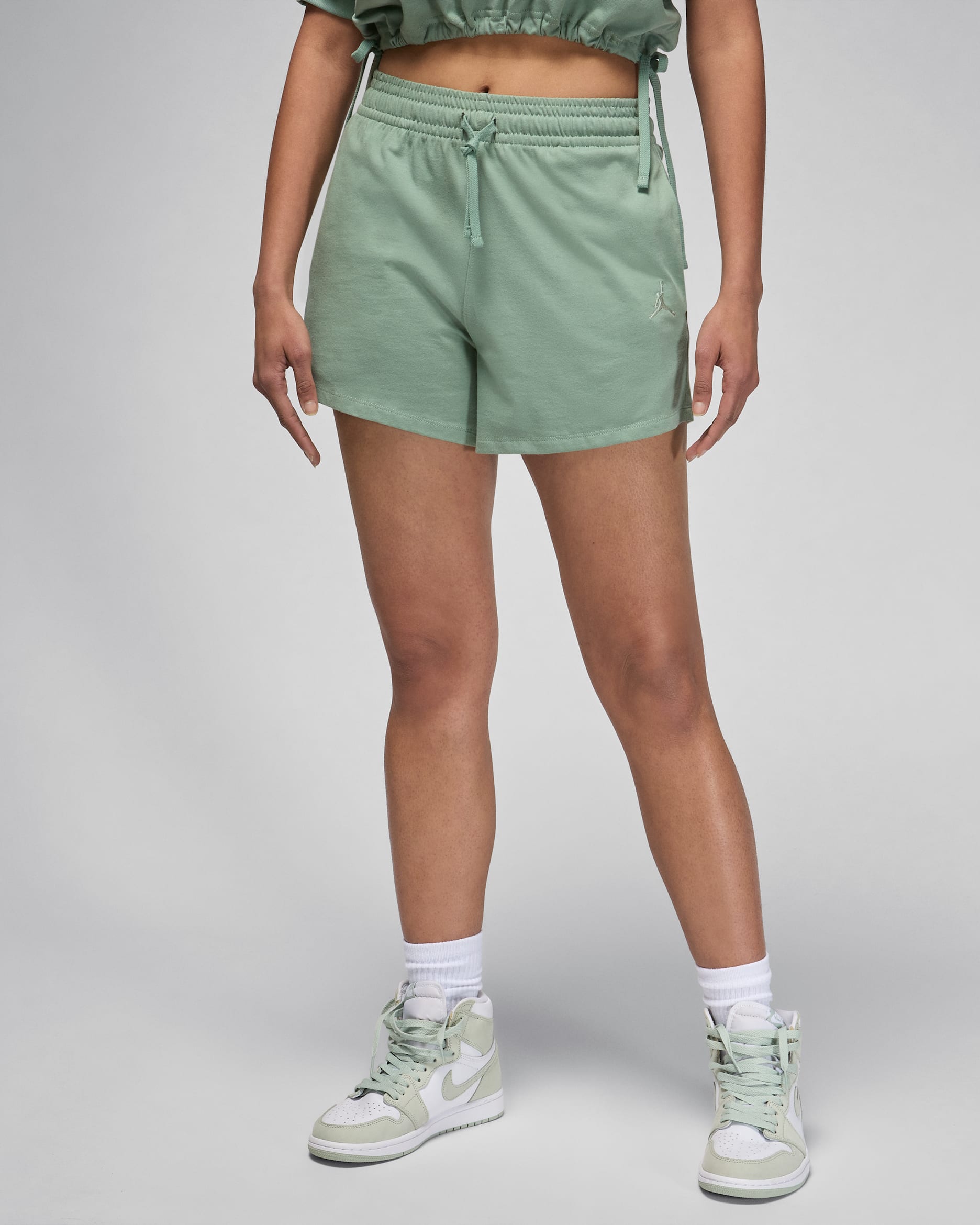 Jordan Women's Knit Shorts - Jade Smoke/Seafoam