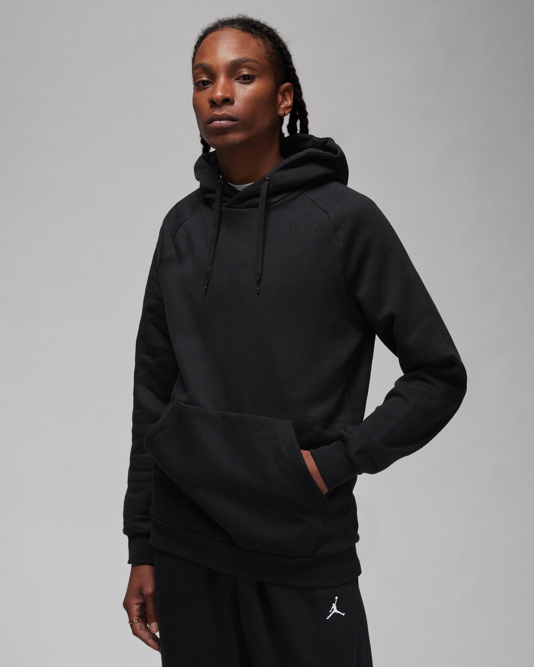 Jordan Men's Fleece Pullover Hoodie - Black