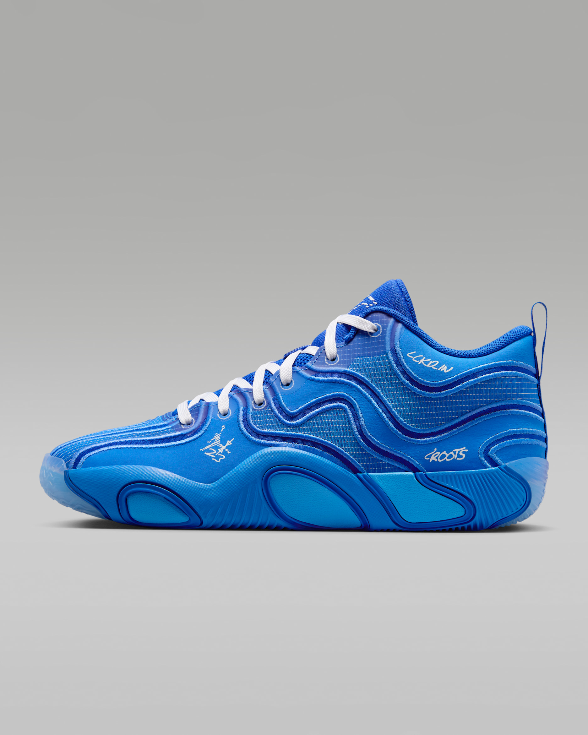 Tenis de básquetbol Tatum 3 - Azul Pacífico/Royal juego/Azul universitario/Blanco