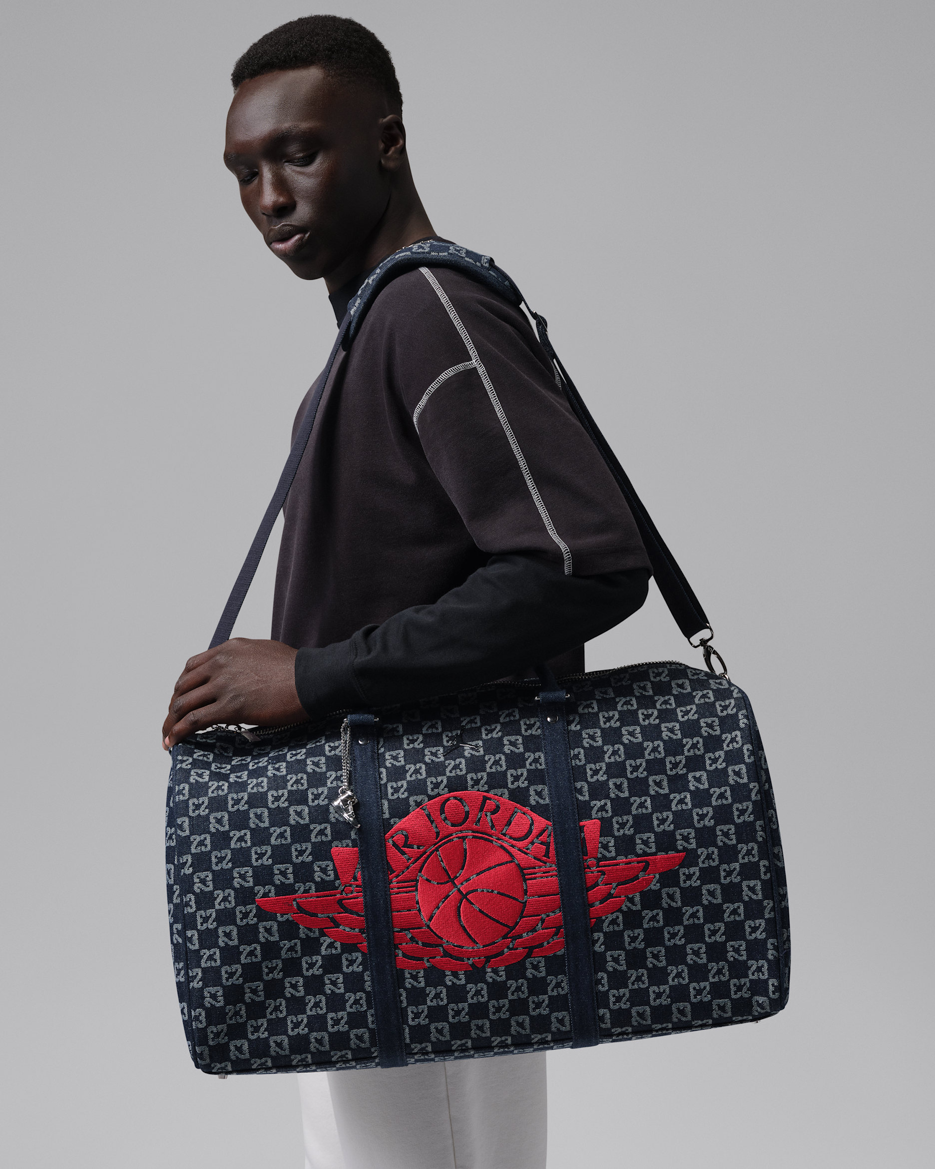 Jordan Monogram Duffel (40L) - Indigo Blue