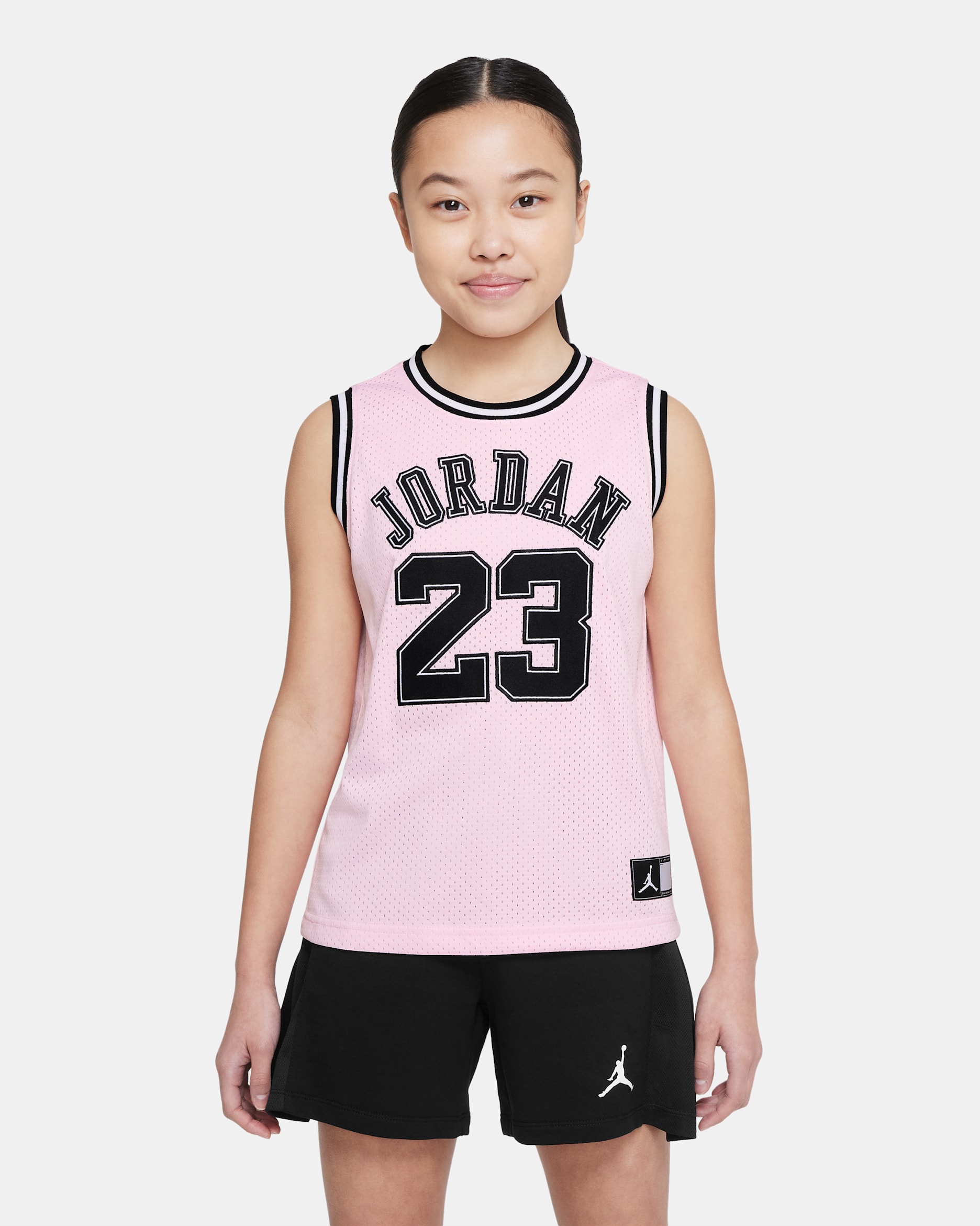 Jordan Big Kids' Recon Cropped Jersey - Pink Foam
