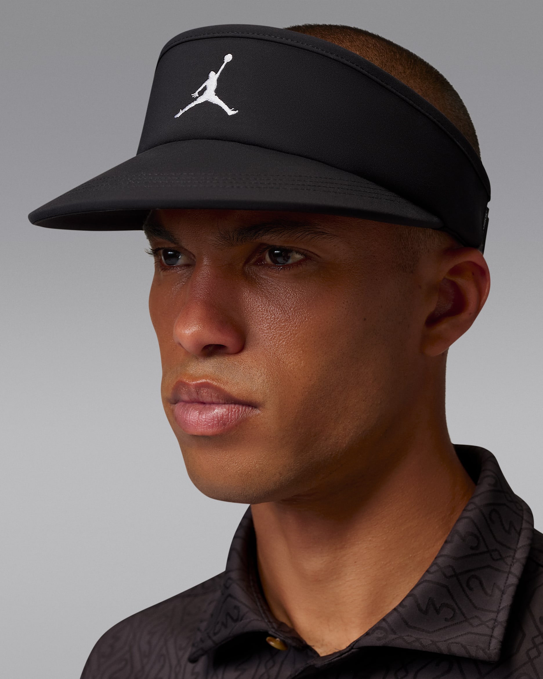Jordan Ace Dri-FIT Golf Visor - Black/White