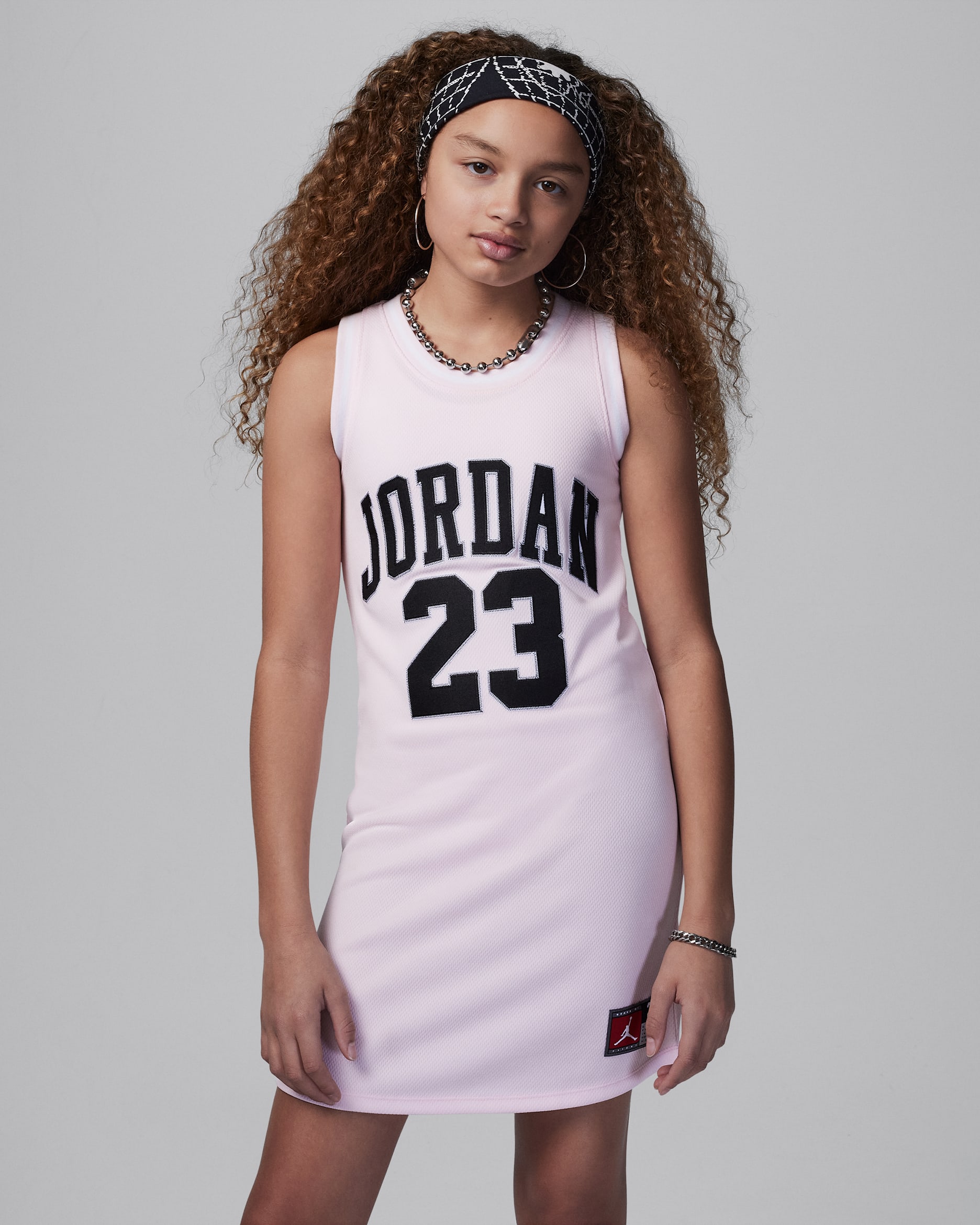 Vestido estilo jersey 23 para niños talla grande Jordan - Espuma rosa