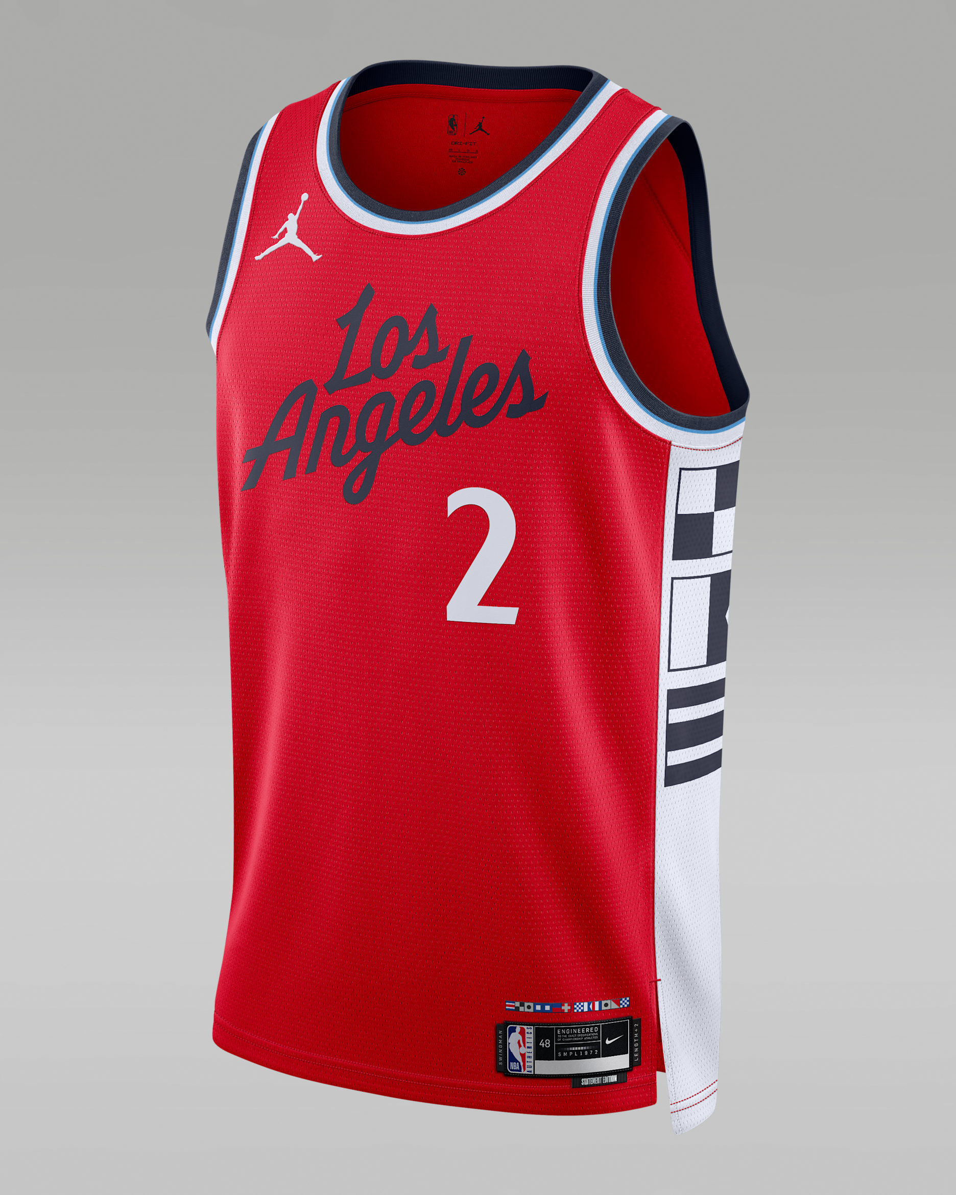 Kawhi Leonard LA Clippers 2024/25 Statement Edition Men's Jordan Dri-FIT NBA Swingman Jersey - University Red