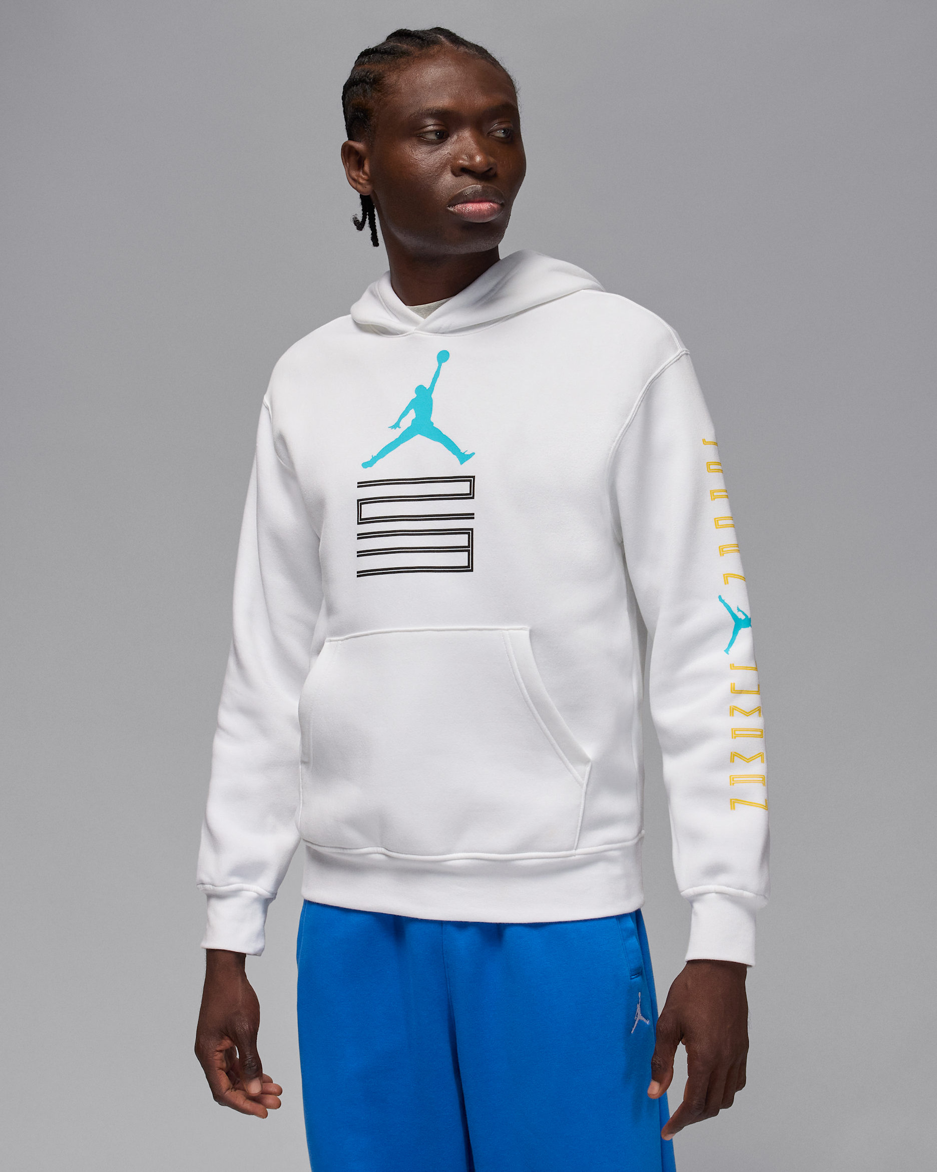 Sudadera con gorro sin cierre para hombre Jordan AJ11 Gamma Fleece - Blanco