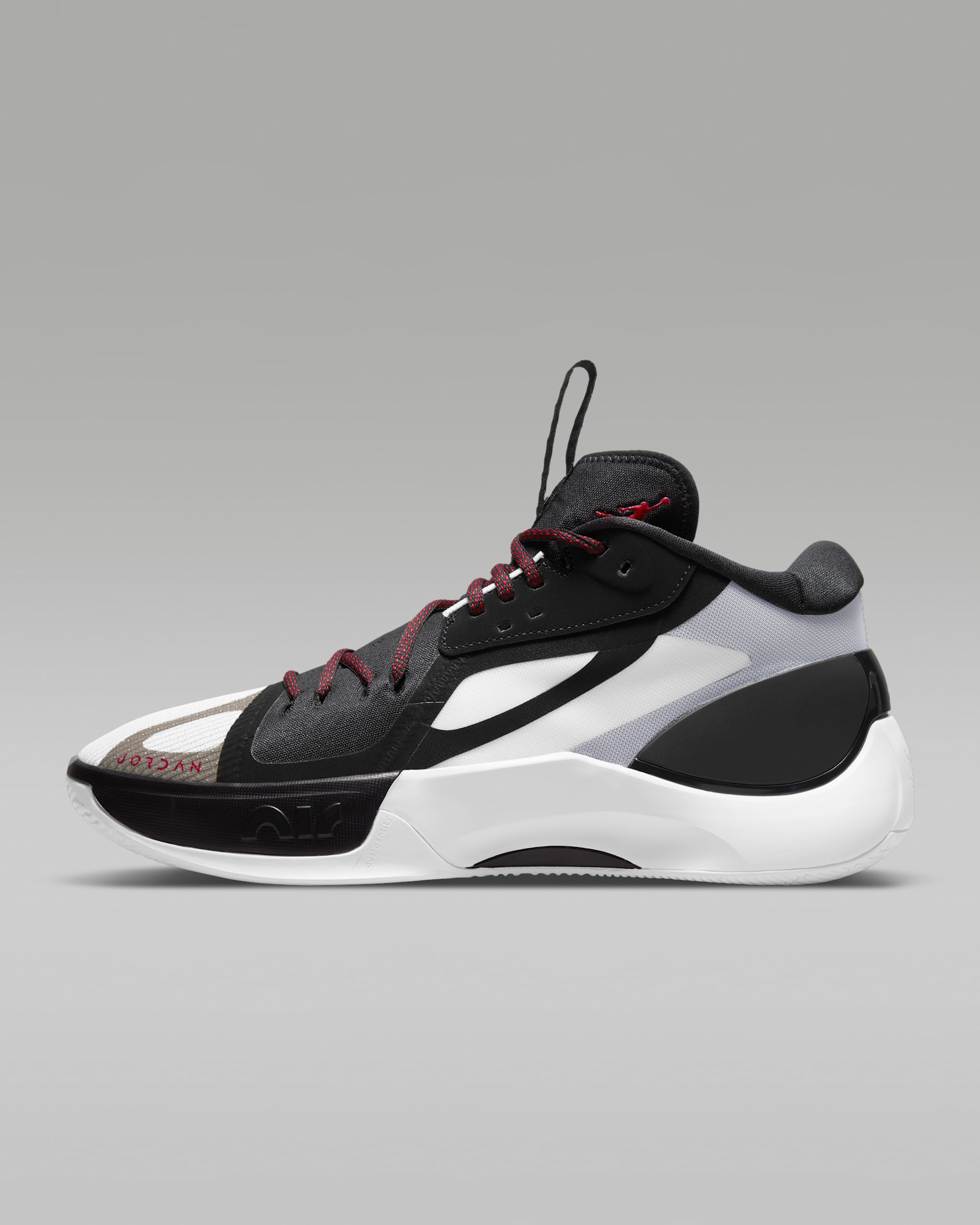 รองเท้าบาสเก็ตบอล Jordan Zoom Separate PF - ดำ/ขาว/Sky Grey/Gym Red