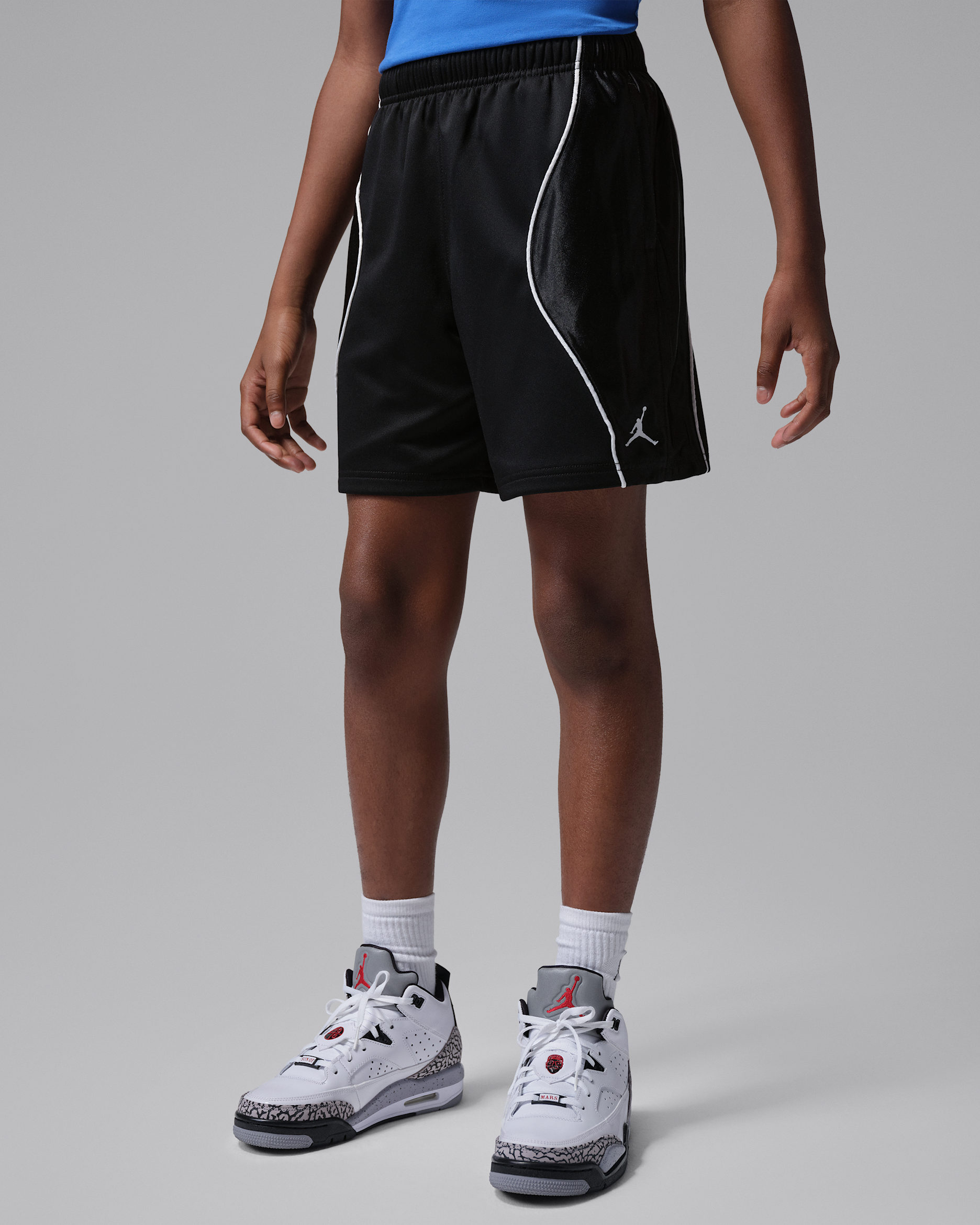 Jordan Sport Big Kids' Dri-FIT Y2K Shorts - Black/Sail