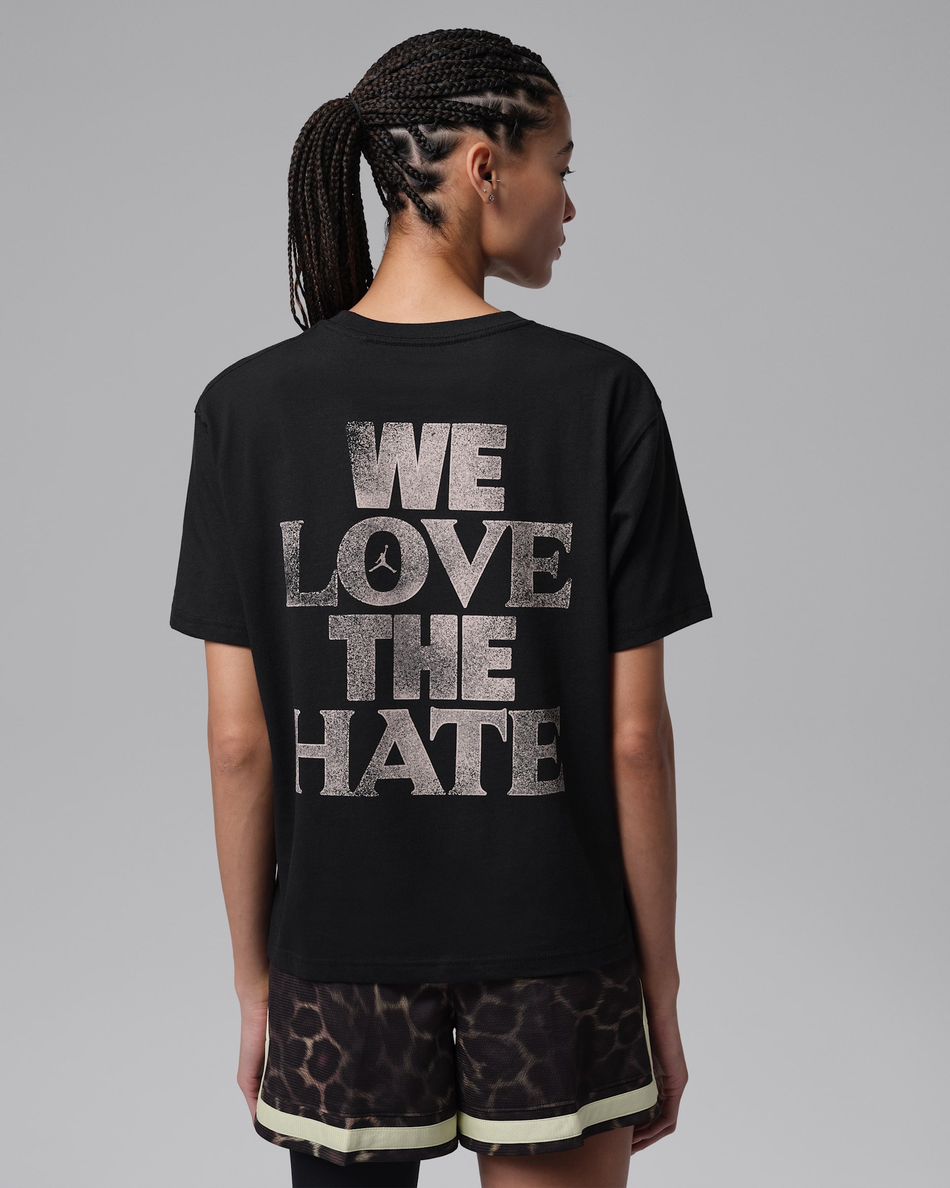 Playera con gráfico Dri-FIT para mujer Jordan Sport - Negro/Verde luminoso