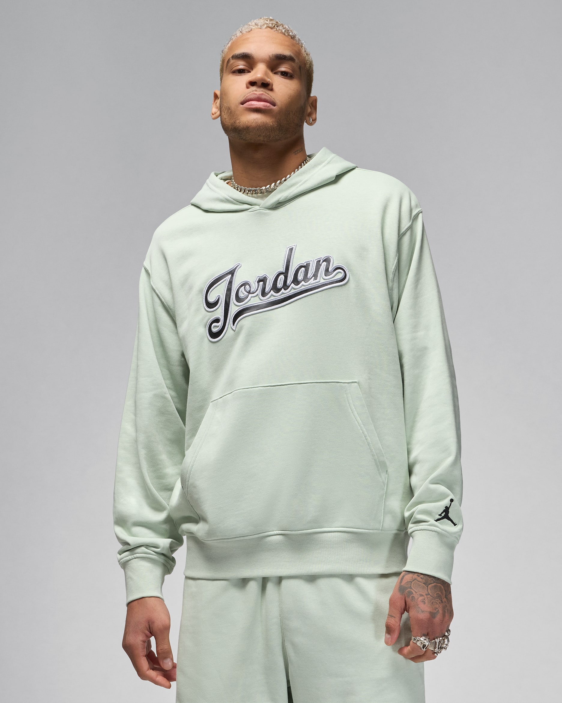 ジョーダン フライト MVP メンズ フリース プルオーバー パーカー - シーフォーム