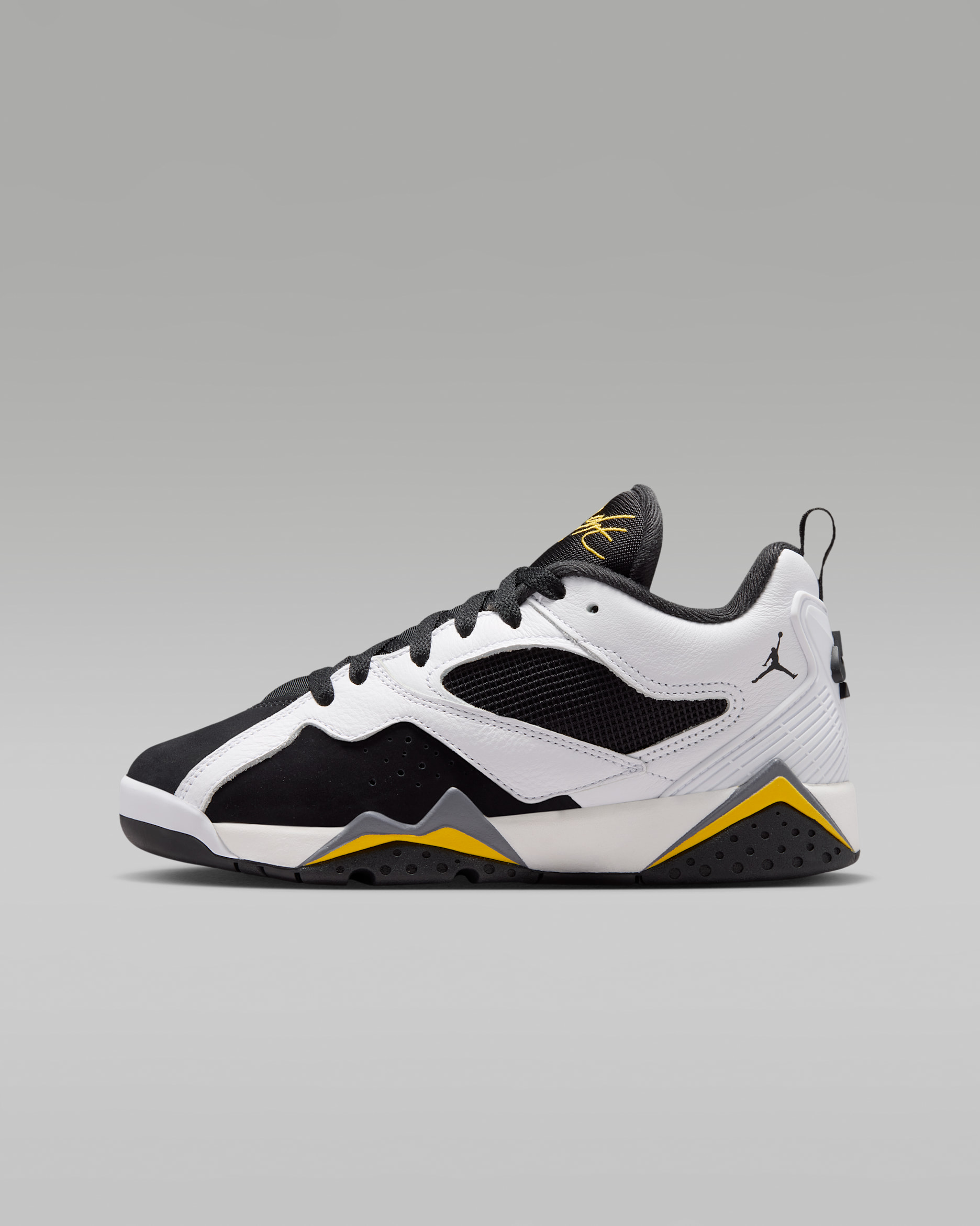 Air Jordan MVP 92 Big Kids' Shoes - White/Black/Dark Blue Grey/Tour Yellow
